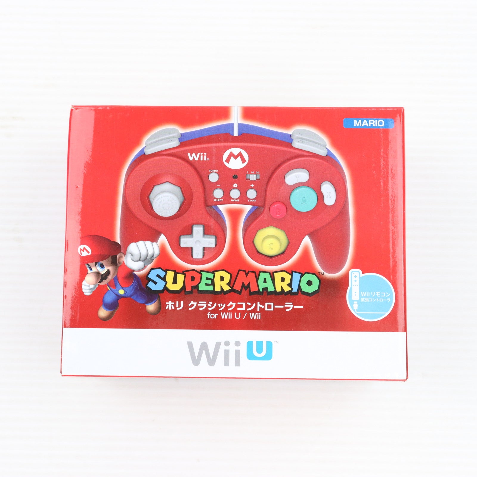 【中古即納】[ACC][GC] ホリ クラシックコントローラー for Wii U / Wii マリオ 任天堂ライセンス商品  HORI(WIU-075)(20141206)