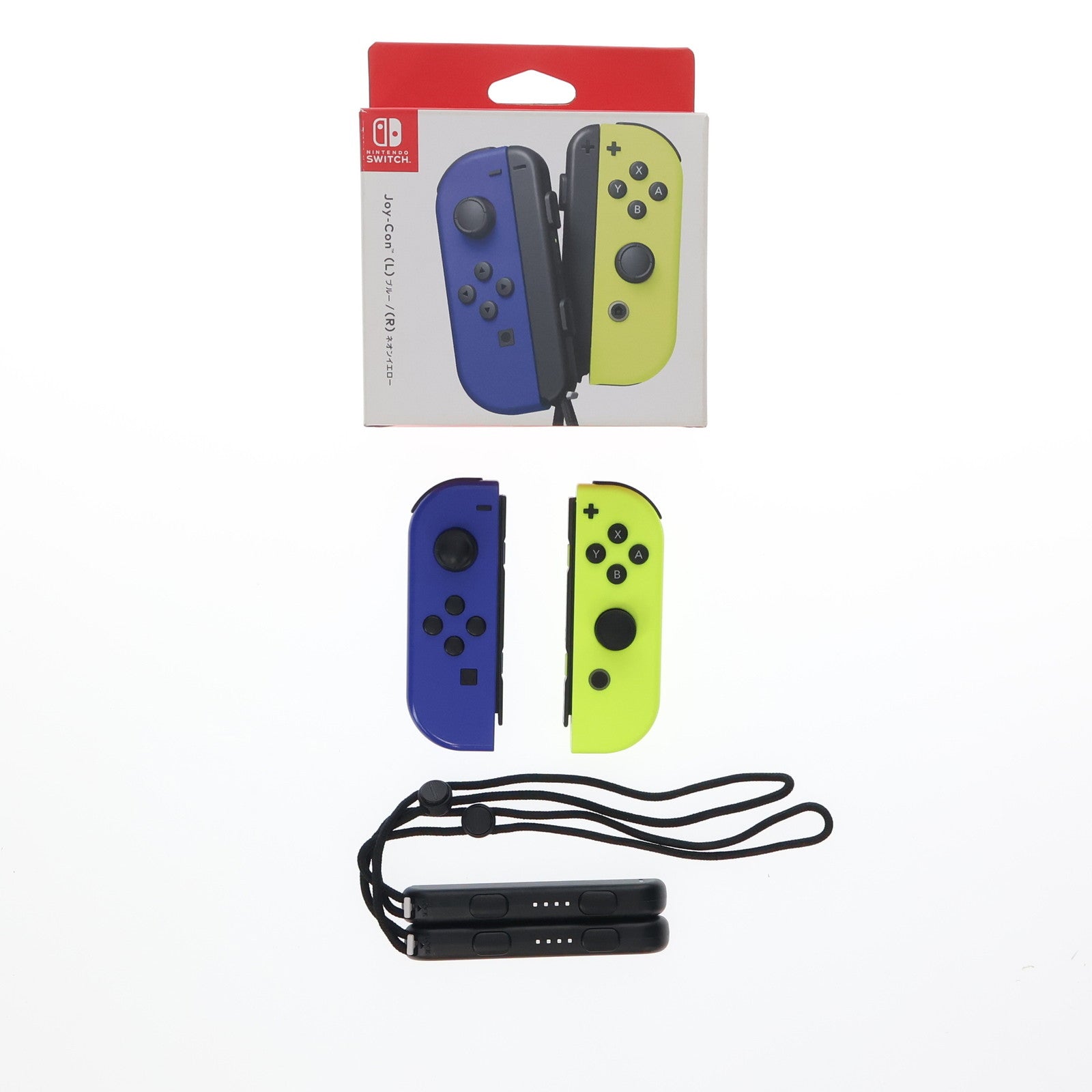 【中古即納】[ACC][Switch]Joy-Con(L) ブルー/(R) ネオンイエロー(ジョイコンL ブルー/R ネオンイエロー)  任天堂(HAC-A-JAPAA)(20191004)