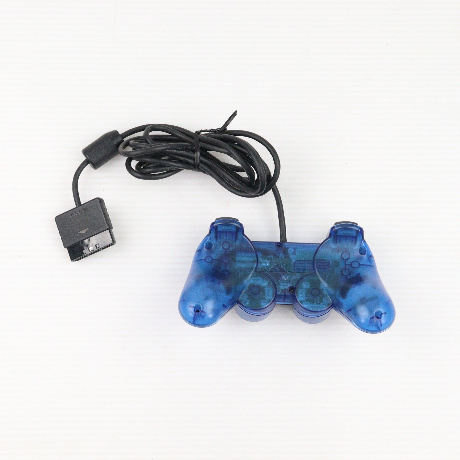 【中古即納】[ACC][PS2] アナログコントローラ DUALSHOCK2(デュアルショック2) オーシャン・ブルー  SCE(SCPH-10010L) (20020718)