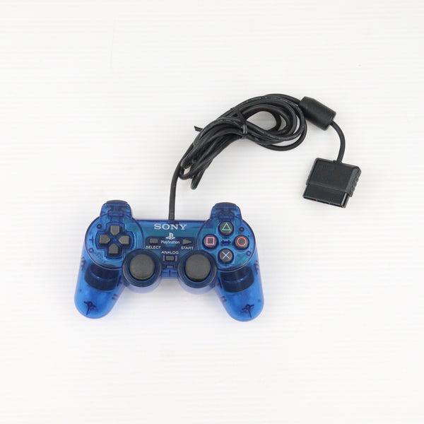 中古即納】[ACC][PS2]アナログコントローラ DUALSHOCK2(デュアルショック2) オーシャン・ブルー SCE(SCPH-10010L)