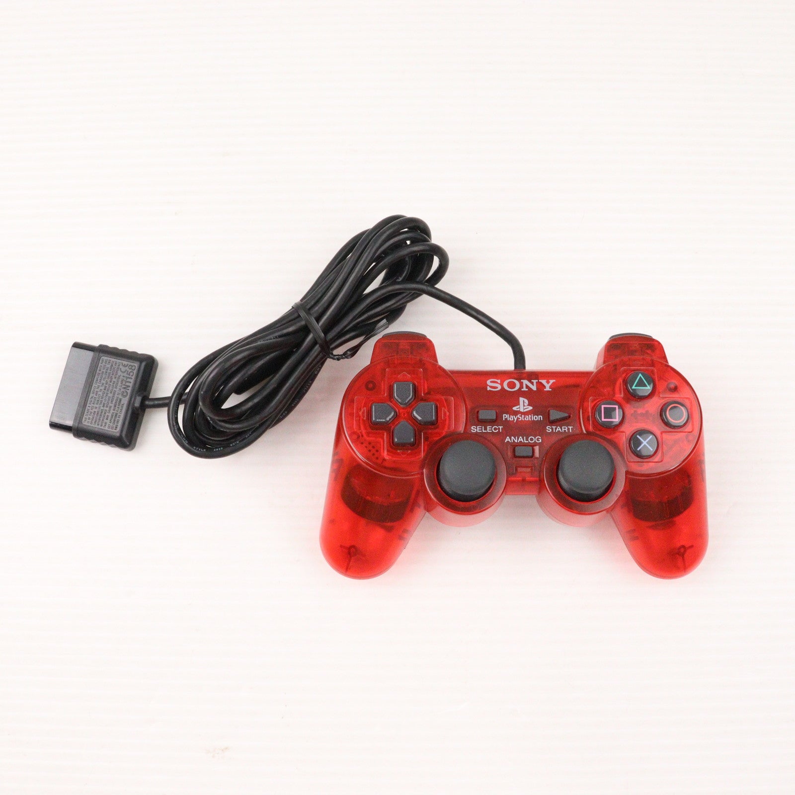 【中古即納】[ACC][PS2] アナログコントローラ DUALSHOCK2(デュアルショック2) クリムゾン・レッド SCE(SCPH-10010R)(20020627)