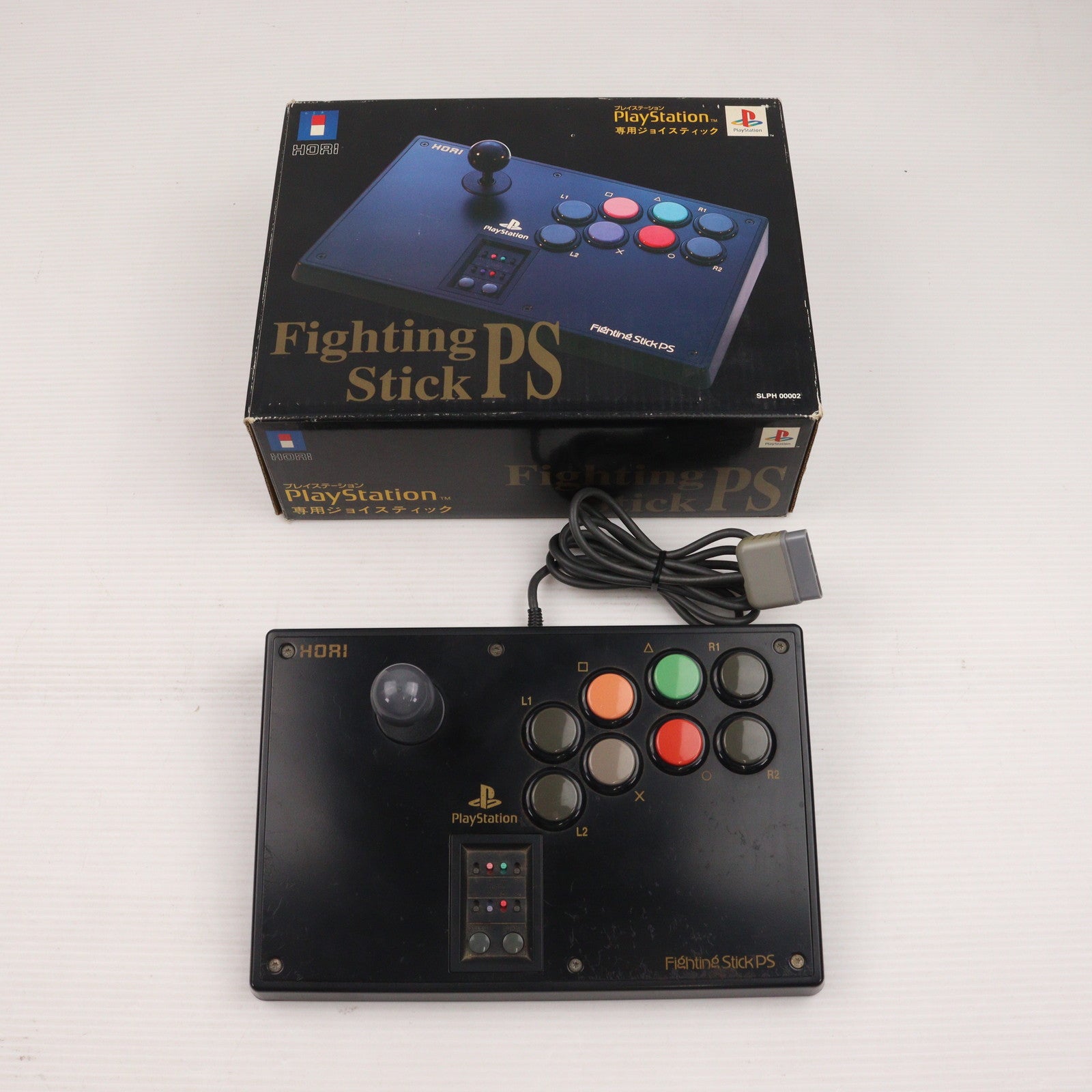 【中古即納】[ACC][PS] Fighting Stick PS(ファイティングスティックPS) ソニーライセンス商品 HORI(SLPH-00002)(19941222)