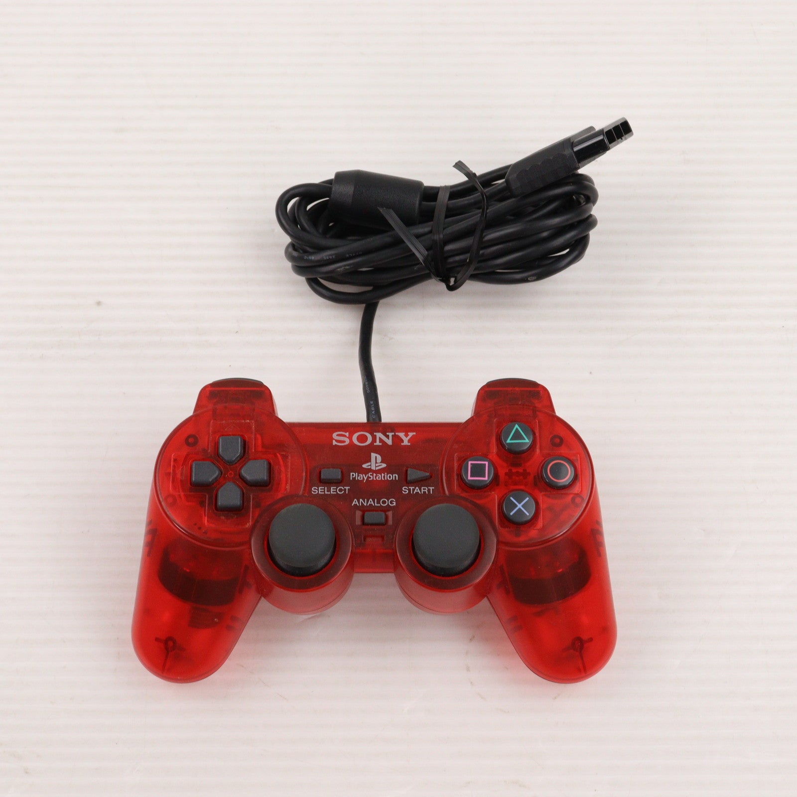 【中古即納】[ACC][PS2] アナログコントローラ DUALSHOCK2(デュアルショック2) クリムゾン・レッド SCE(SCPH-10010R)(20020627)