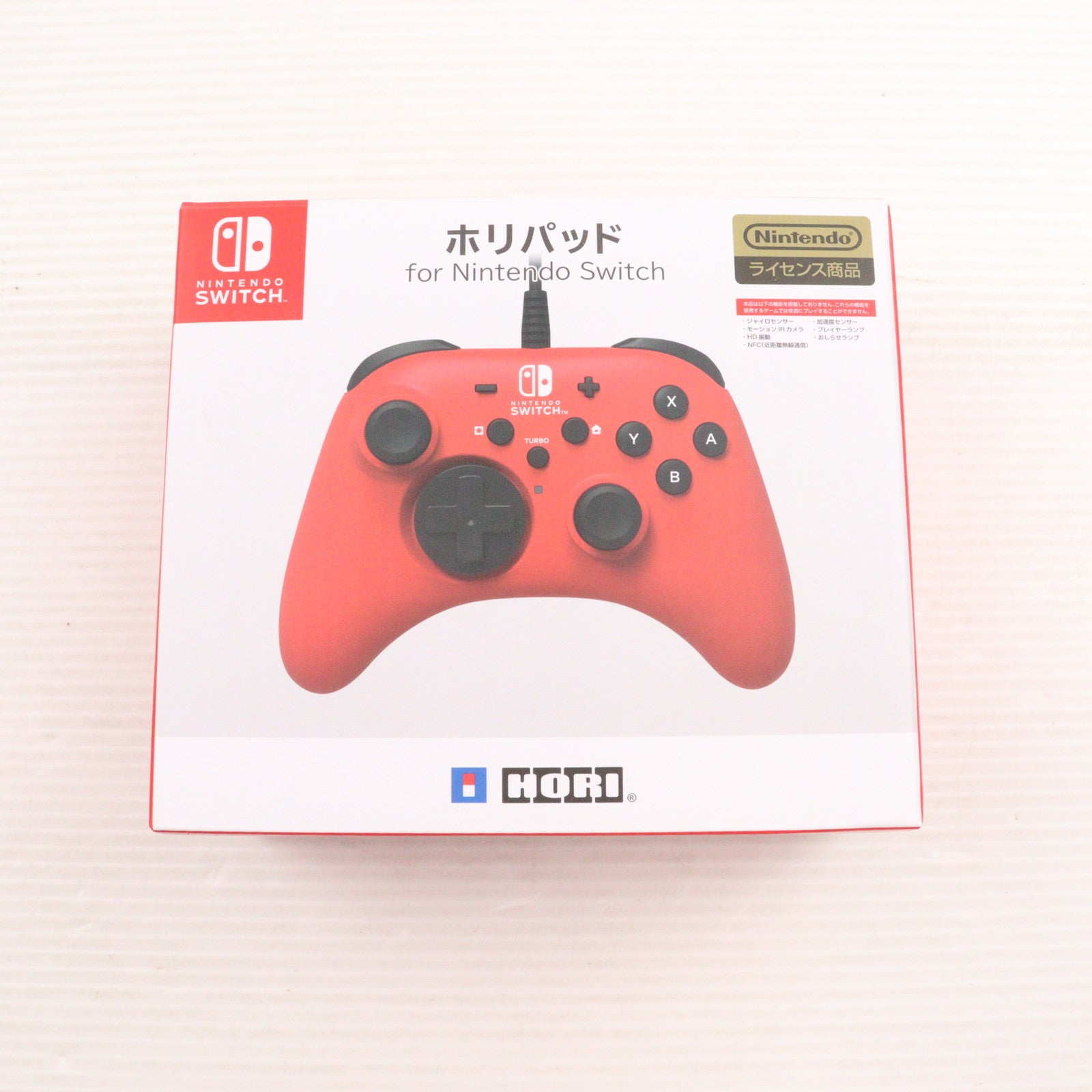 【中古即納】[ACC][Switch] ホリパッド for Nintendo Switch(ニンテンドースイッチ) レッド 任天堂ライセンス商品 HORI(NSW-156)(20201001)