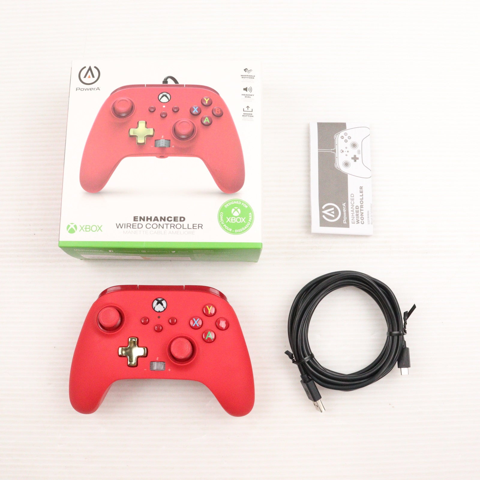 【中古即納】[ACC][XboxX/S] エンハンスド有線コントローラー Xbox Series X/S用 マイクロソフトライセンス商品 PowerA(1518810JP-02)(20230315)