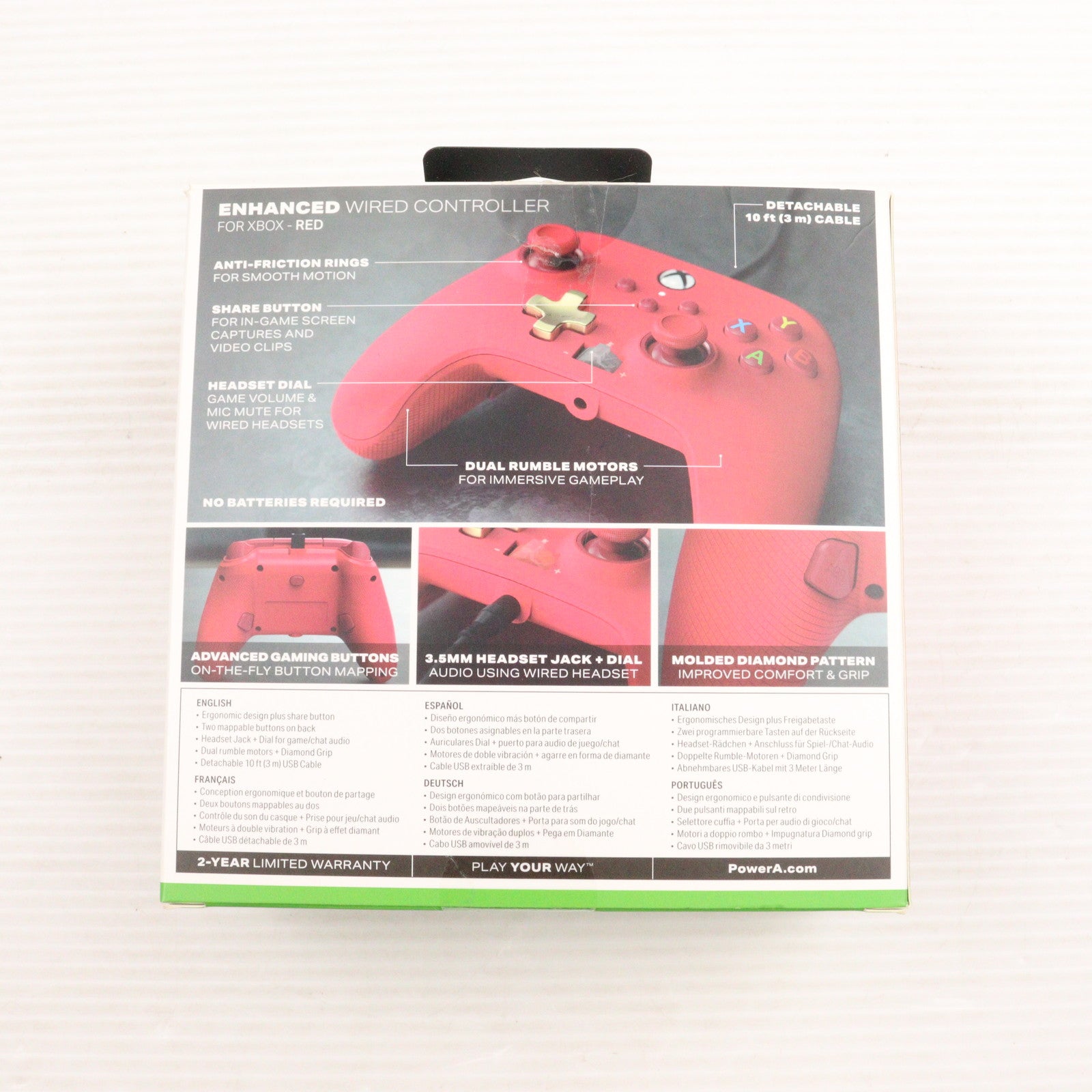 【中古即納】[ACC][XboxX/S] エンハンスド有線コントローラー Xbox Series X/S用 マイクロソフトライセンス商品 PowerA(1518810JP-02)(20230315)