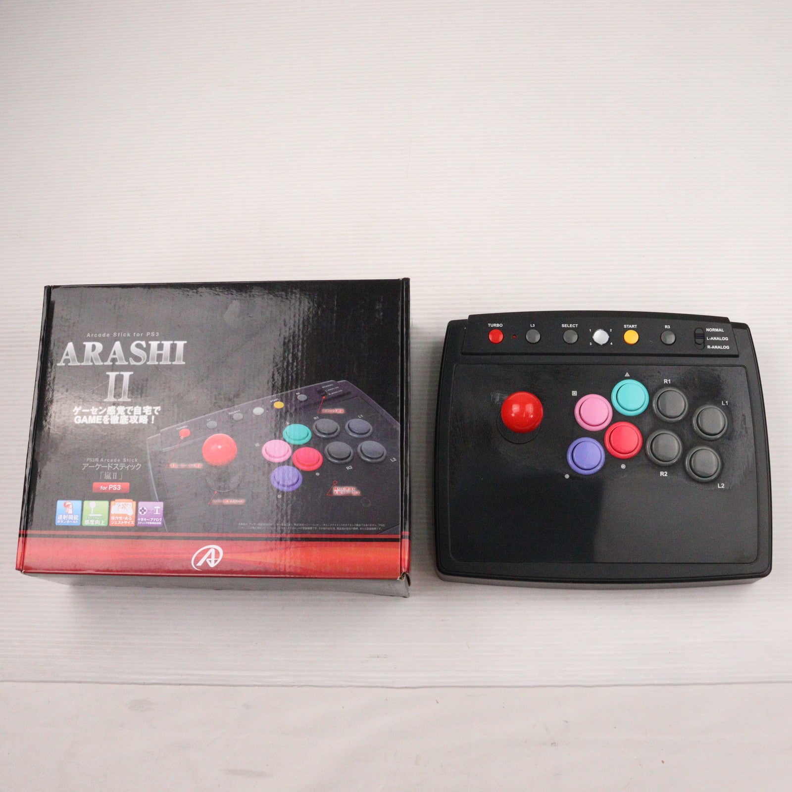 【中古即納】[ACC][PS3] PS3用アーケードスティック 『嵐II』 アンサー(ANS-P037)(20111201)