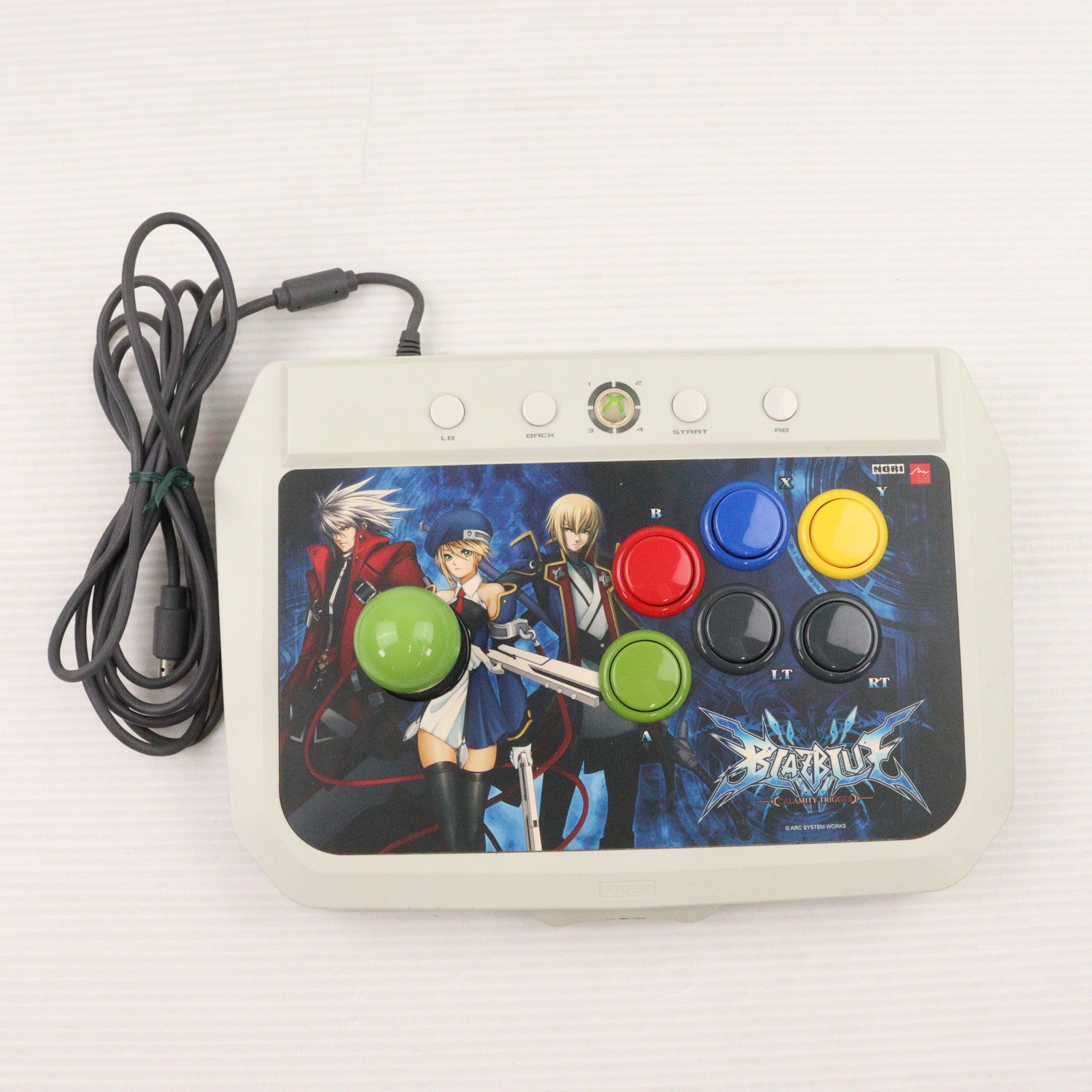 【中古即納】[ACC][Xbox360] XBOX360用 BLAZBLUE(ブレイブルー) 対応スティック マイクロソフトライセンス商品 HORI(HX3-49)(20090625)