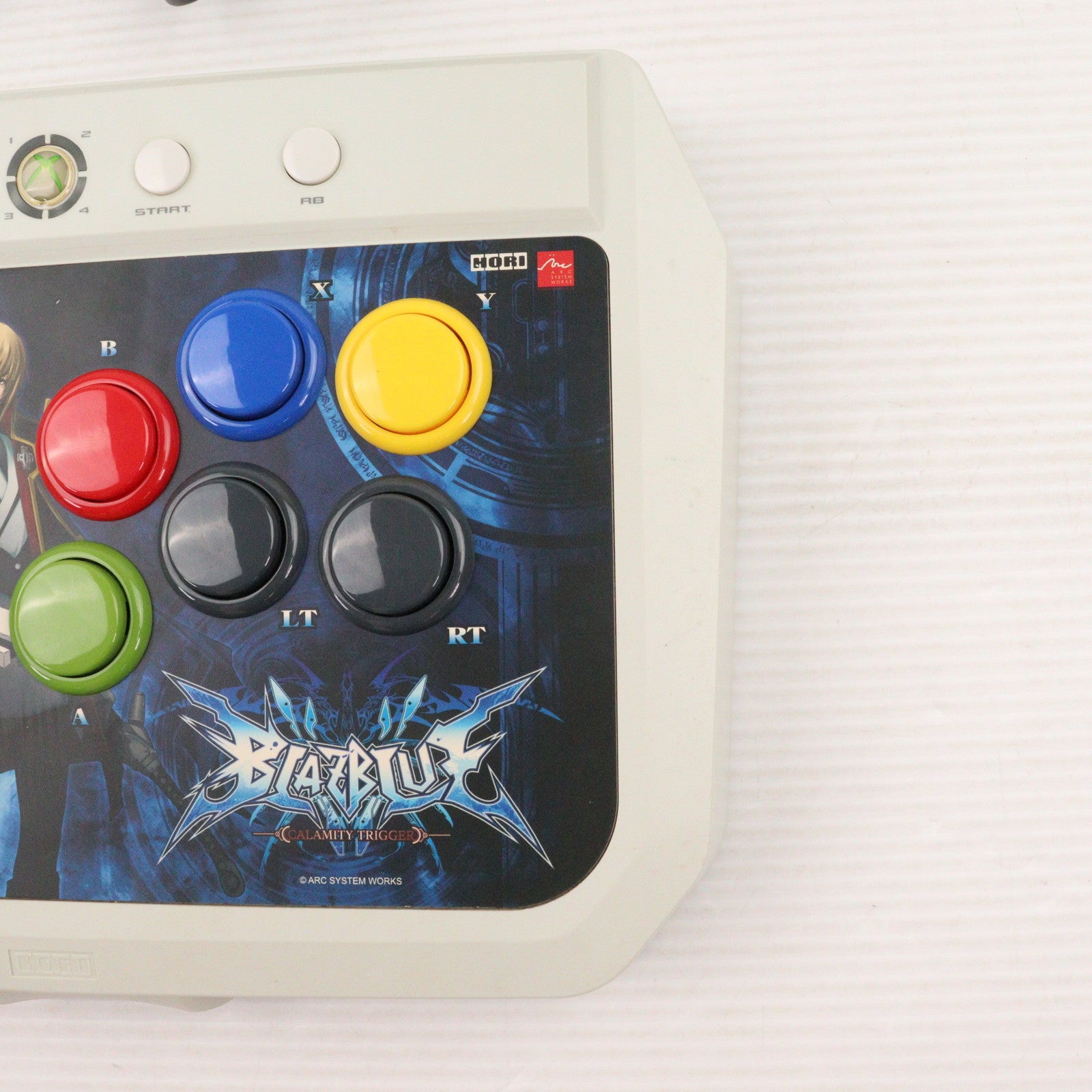 【中古即納】[ACC][Xbox360] XBOX360用 BLAZBLUE(ブレイブルー) 対応スティック マイクロソフトライセンス商品 HORI(HX3-49)(20090625)