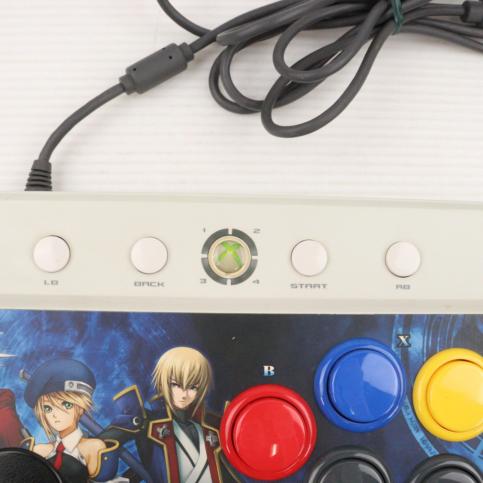 【中古即納】[ACC][Xbox360] XBOX360用 BLAZBLUE(ブレイブルー) 対応スティック マイクロソフトライセンス商品 HORI(HX3-49)(20090625)