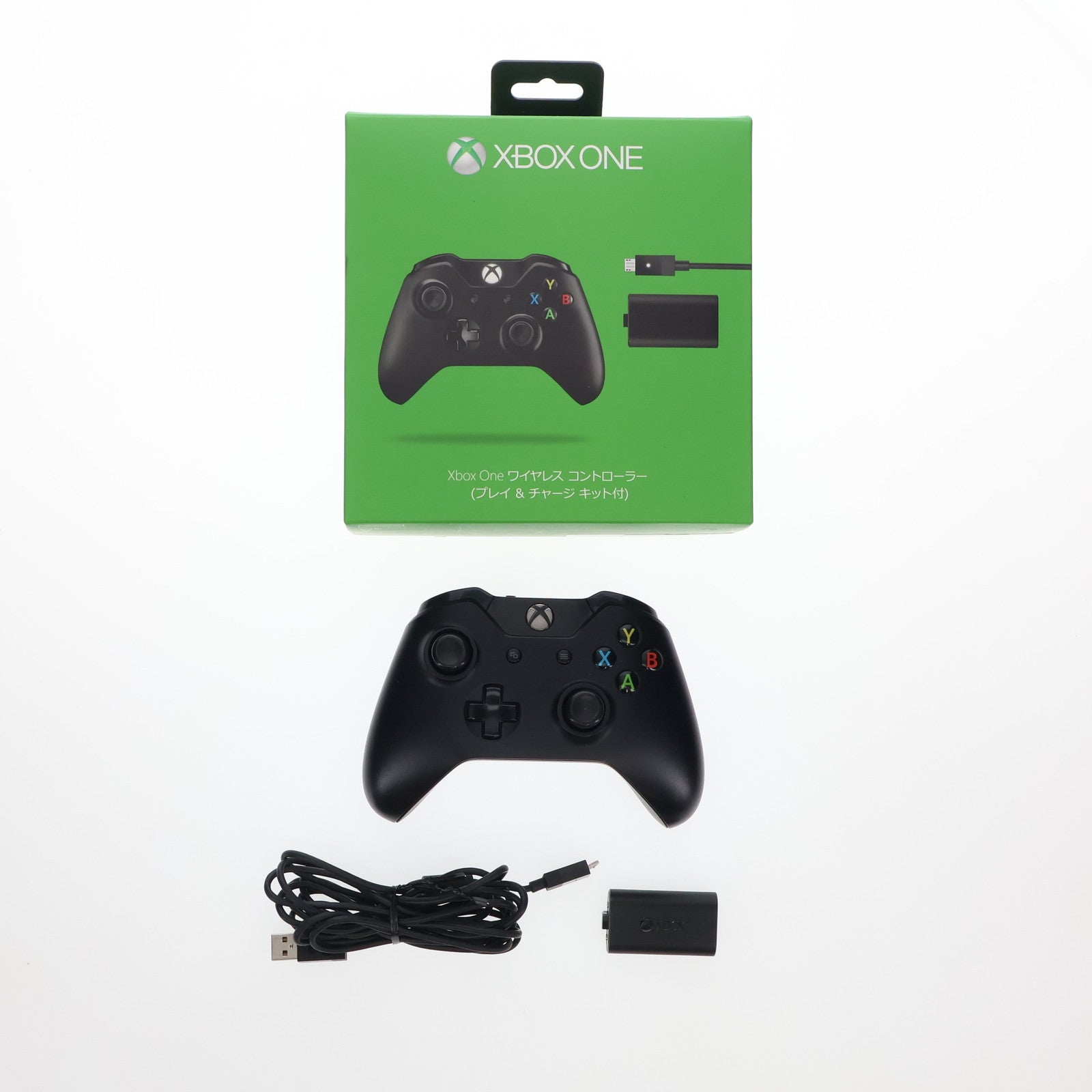 【中古即納】[ACC][XboxOne] Xbox One ワイヤレス コントローラー(プレイ & チャージ キット付) 日本マイクロソフト(W2V-00009)(20141002)