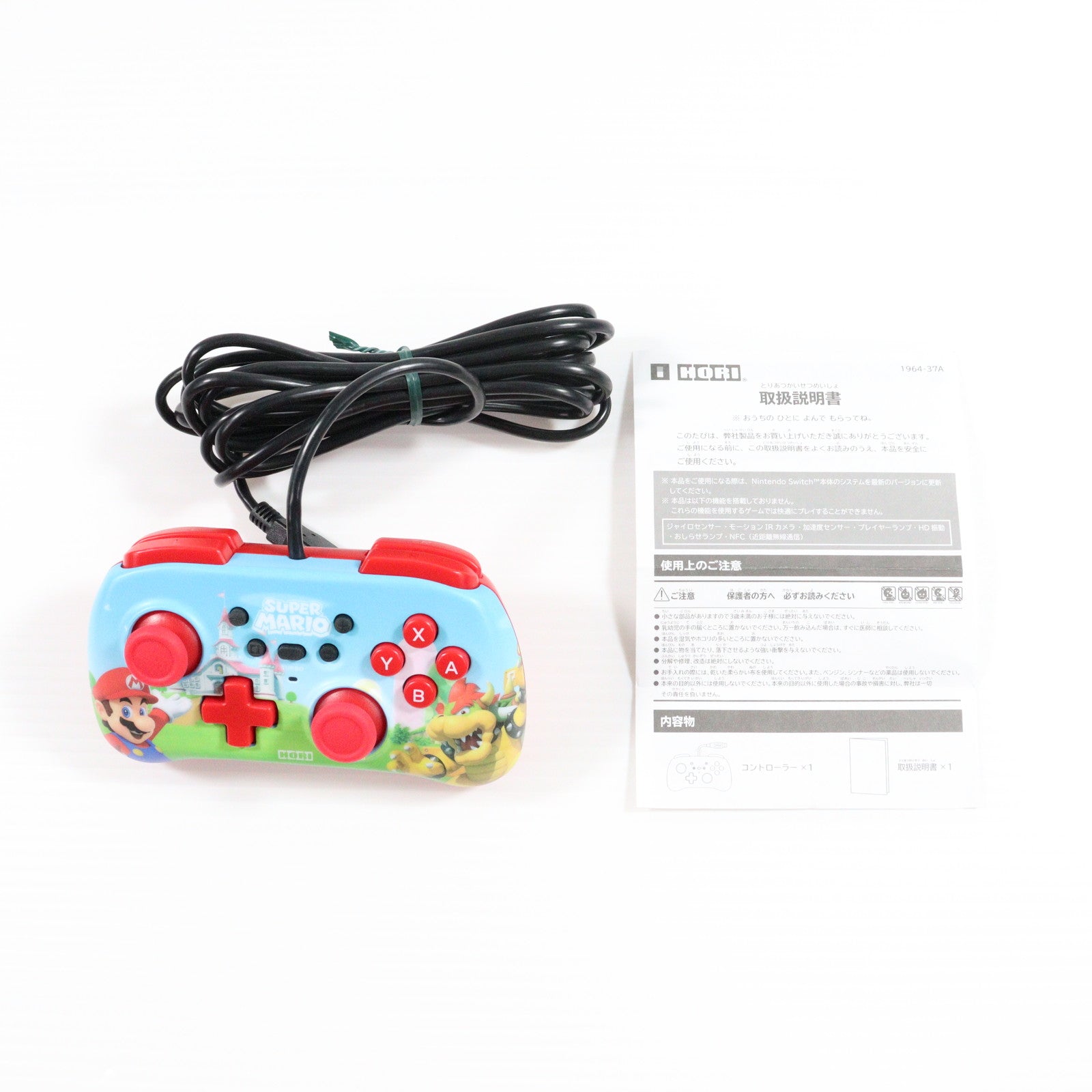【中古即納】[ACC][Switch] ホリパッドミニ for Nintendo Switch(ニンテンドースイッチ) スーパーマリオ 任天堂ライセンス商品 HORI(NSW-276)(20200731)