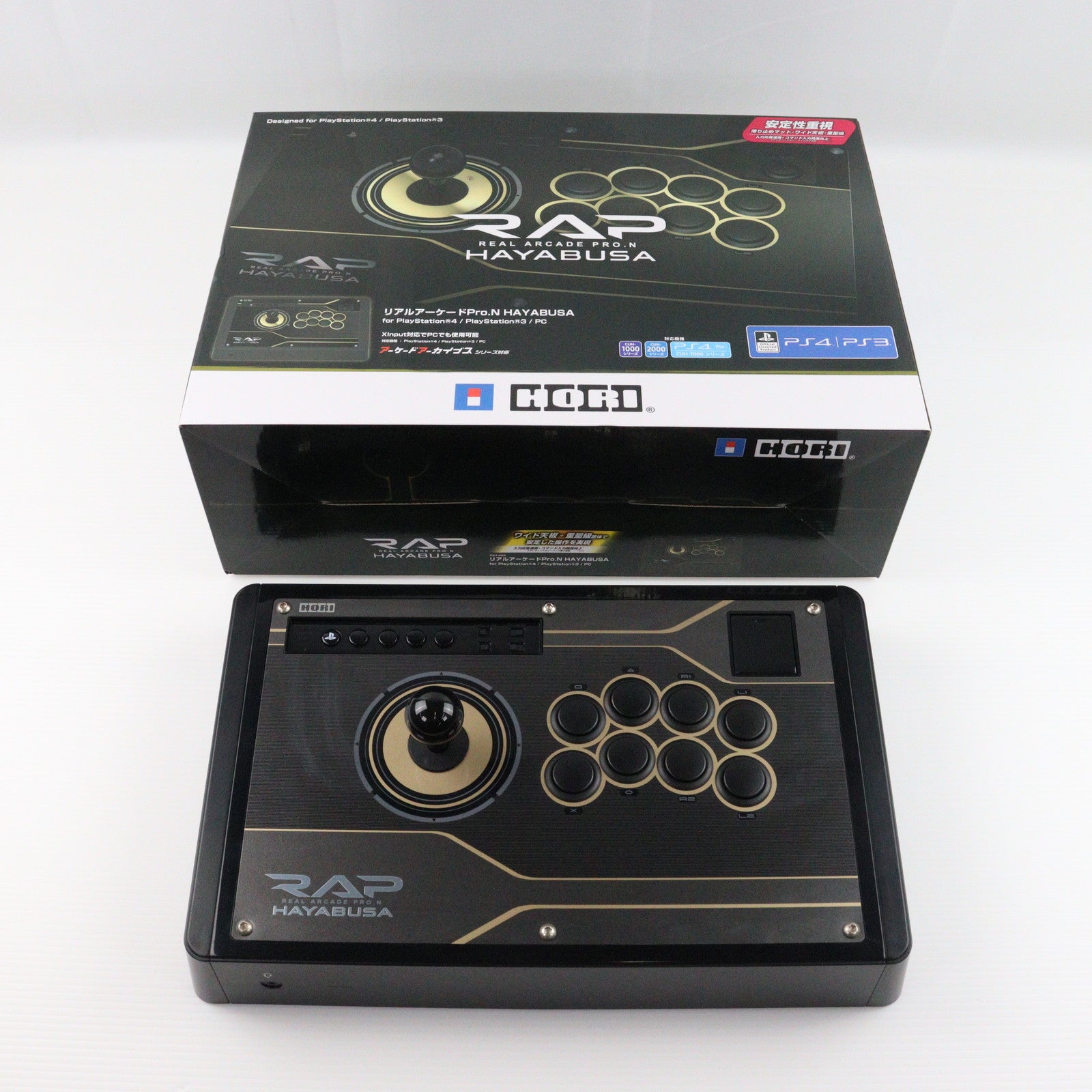 【中古即納】[ACC][PS4] リアルアーケードPro.N HAYABUSA(リアルアーケードプロNハヤブサ) for PlayStation4/PlayStation3/PC HORI(PS4-092)(20170701)