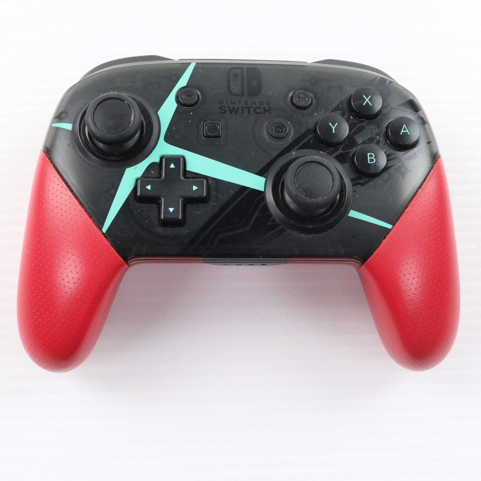 【中古即納】[ACC][Switch] (USB充電ケーブル無し)Nintendo Switch(ニンテンドースイッチ) Proコントローラー Xenoblade2エディション 任天堂(HAC-A-FSSKD)(20171201)