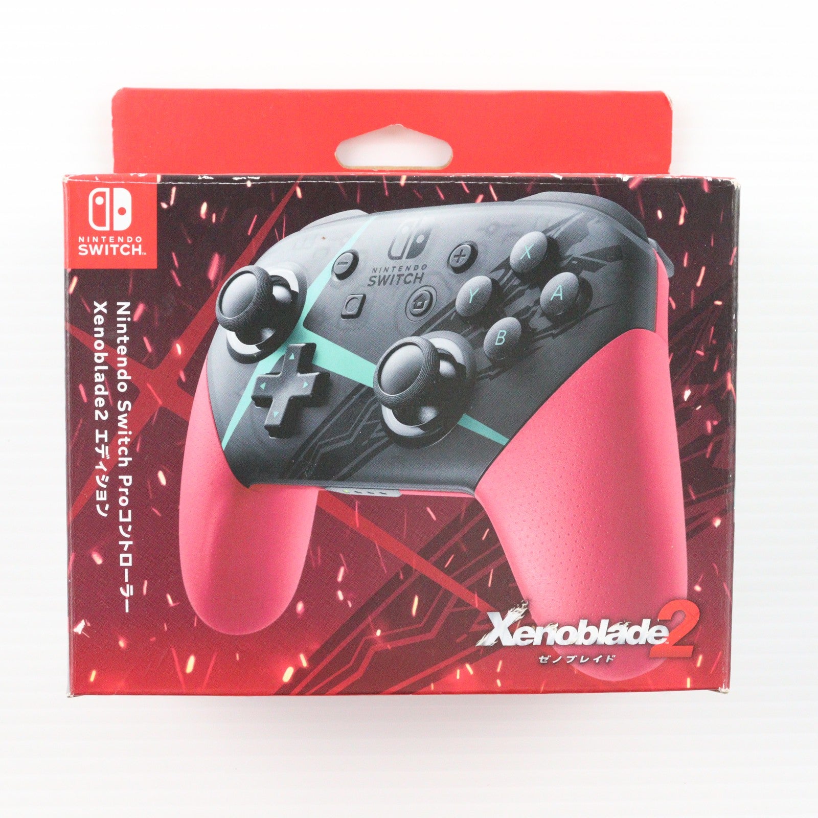 【中古即納】[ACC][Switch] (USB充電ケーブル無し)Nintendo Switch(ニンテンドースイッチ) Proコントローラー Xenoblade2エディション 任天堂(HAC-A-FSSKD)(20171201)