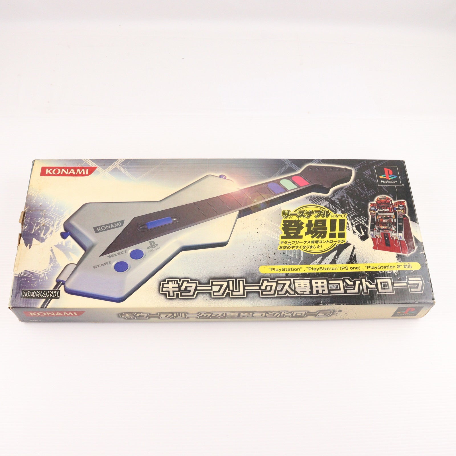 【中古即納】[ACC][PS2] PlayStation/PS one/PlayStation2対応 ギターフリークス専用コントローラ コナミ(RU018-J2)(20060316)