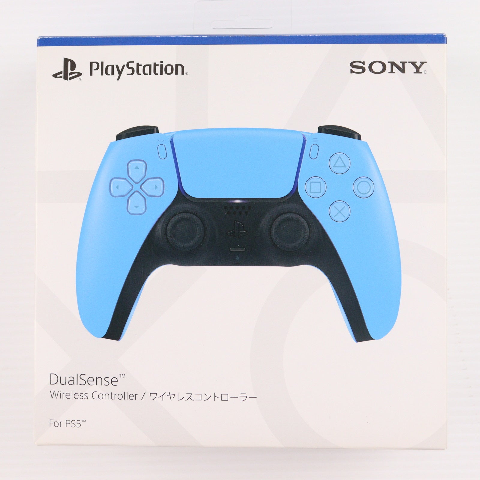 【中古即納】[ACC][PS5] DualSense(デュアルセンス) ワイヤレスコントローラー スターライト ブルー SIE(CFI-ZCT1J05)(20220114)
