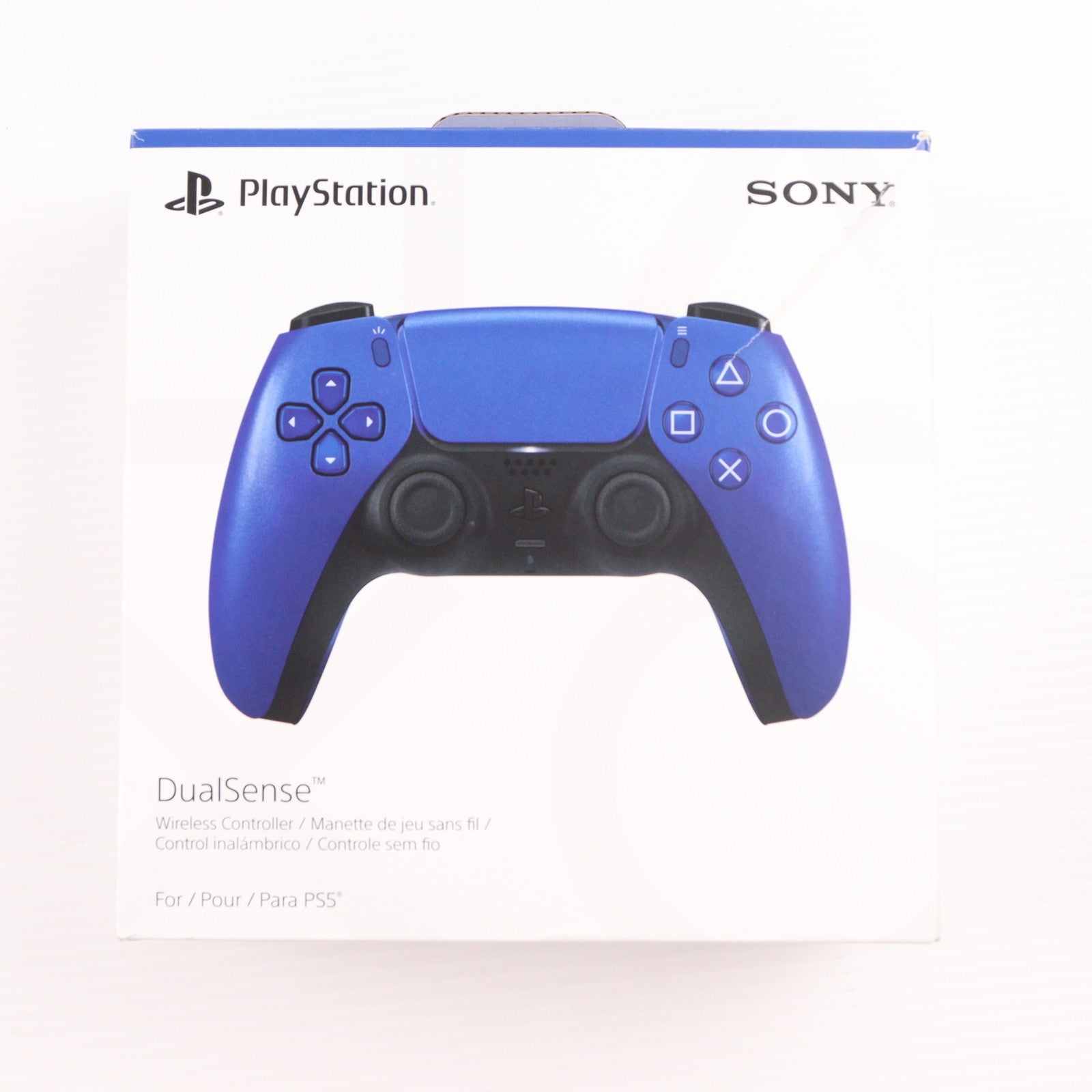 【中古即納】[ACC][PS5] DualSense(デュアルセンス) ワイヤレスコントローラー コバルト ブルー SIE(CFI-ZCT1J09)(20231103)