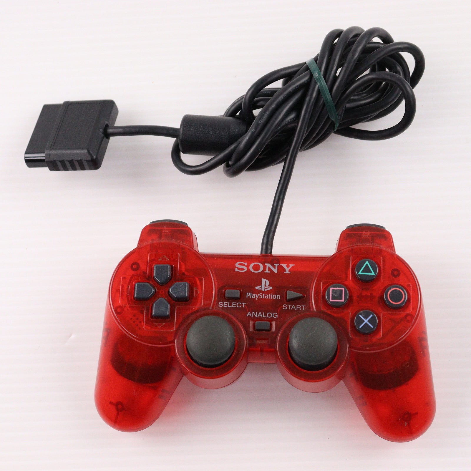 【中古即納】[ACC][PS2] アナログコントローラ DUALSHOCK2(デュアルショック2) クリムゾン・レッド SCE(SCPH-10010R)(20020627)