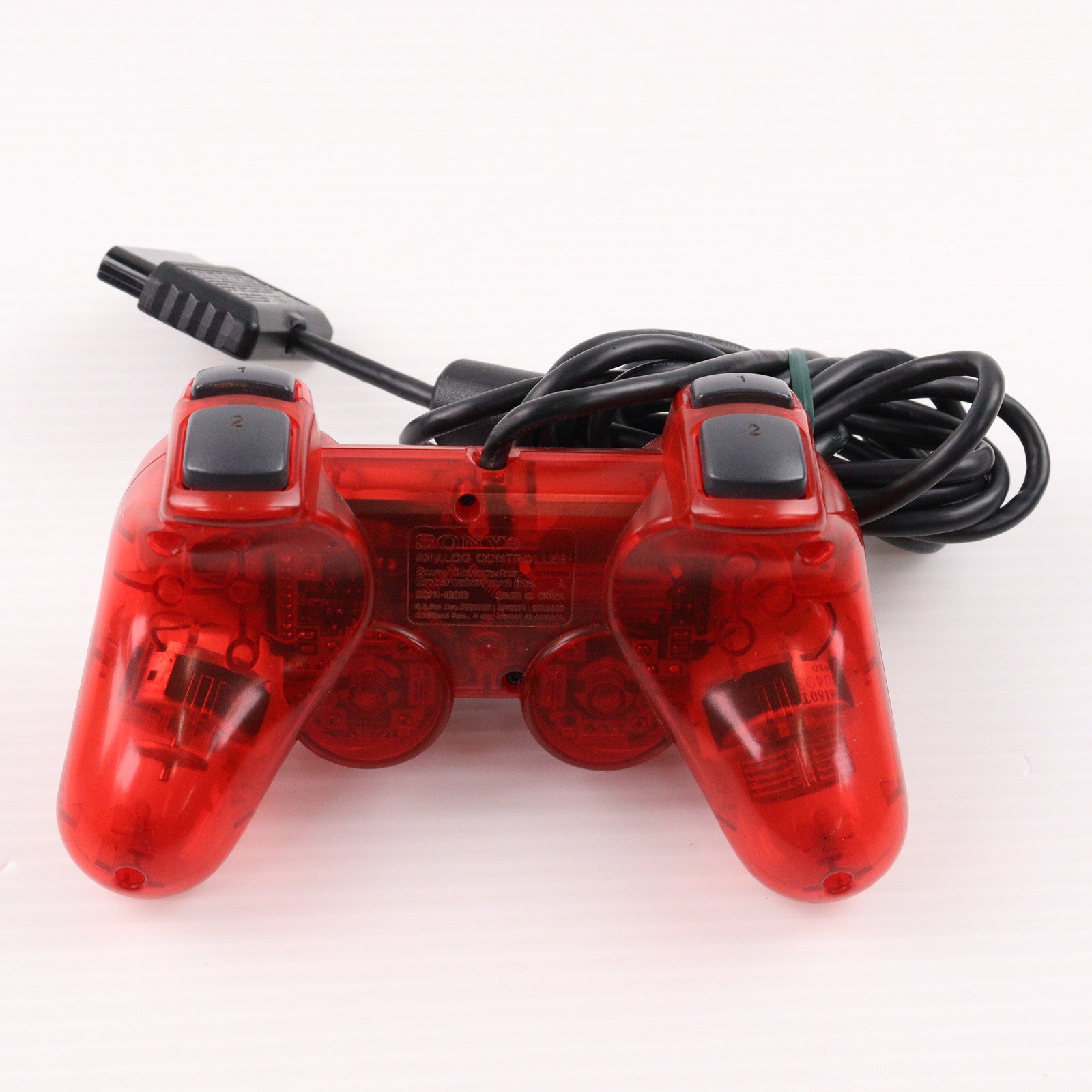 【中古即納】[ACC][PS2] アナログコントローラ DUALSHOCK2(デュアルショック2) クリムゾン・レッド SCE(SCPH-10010R)(20020627)