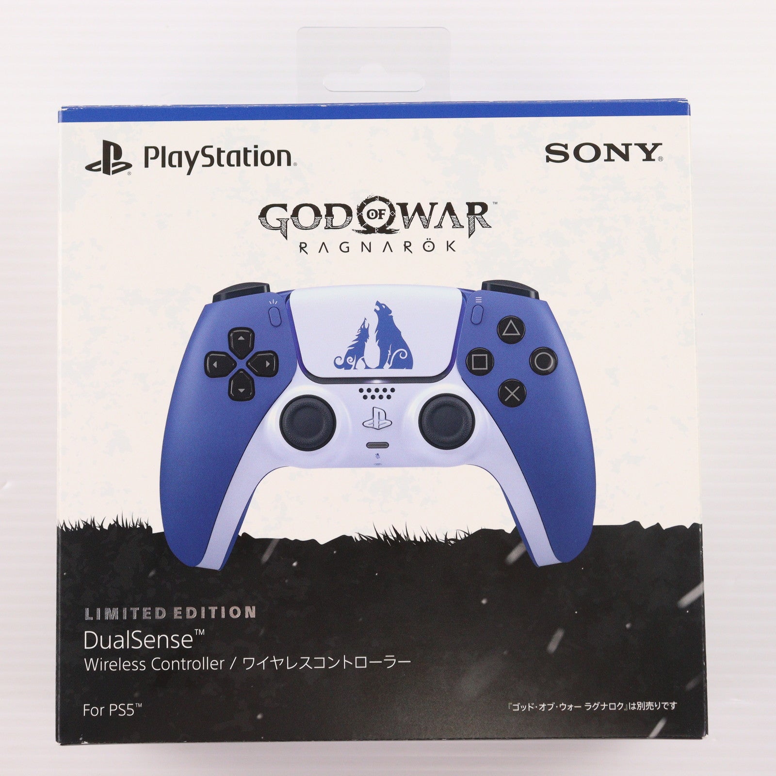 【中古即納】[ACC][PS5] DualSense&trade;(デュアルセンス) ワイヤレスコントローラー 『ゴッド・オブ・ウォー ラグナロク』 リミテッドエディション SIE(CFI-ZCT1JZ1)(20221109)