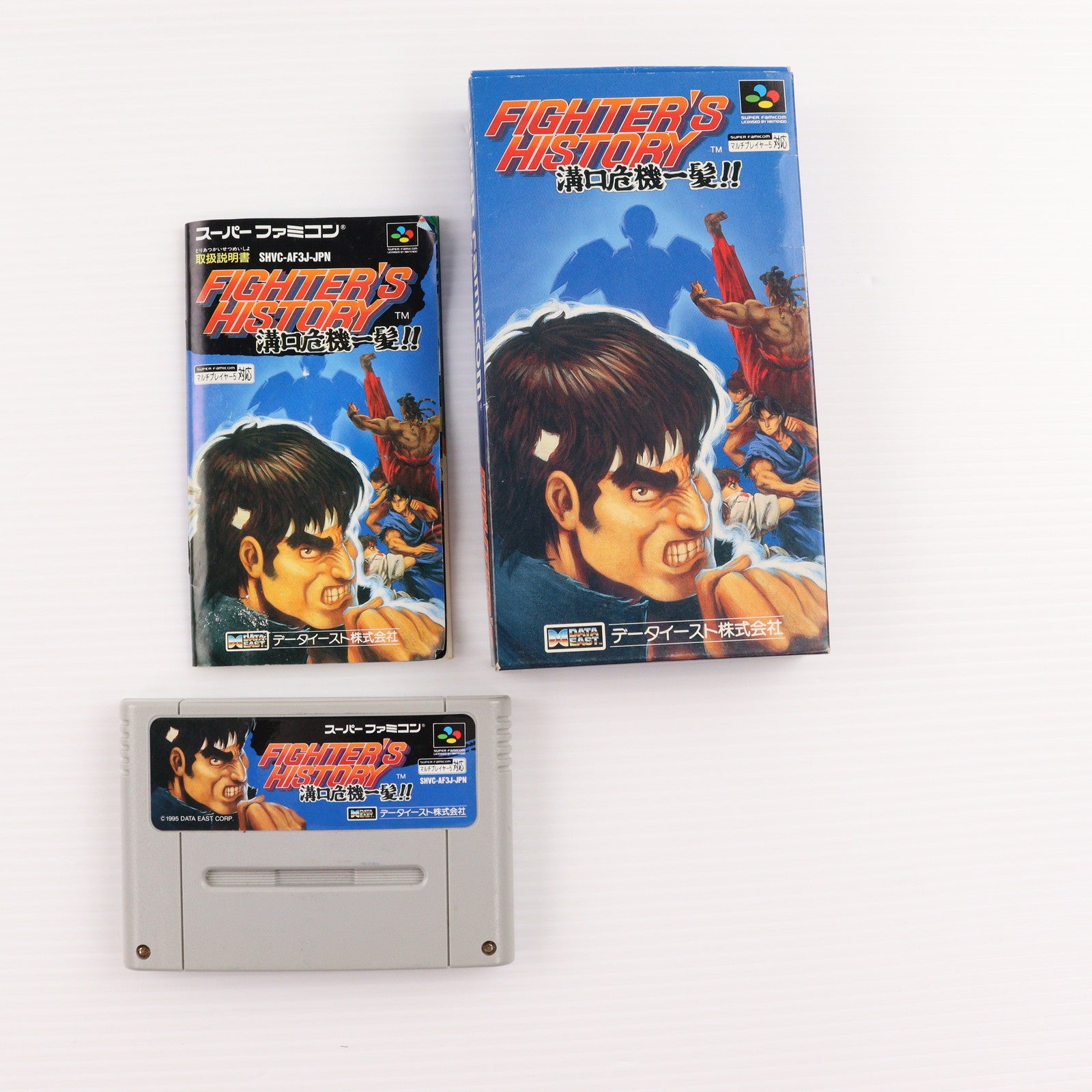 【中古即納】[SFC] ファイターズヒストリー(FIGHTER'S HISTORY) 溝口危機一髪!! データイースト(19950217)