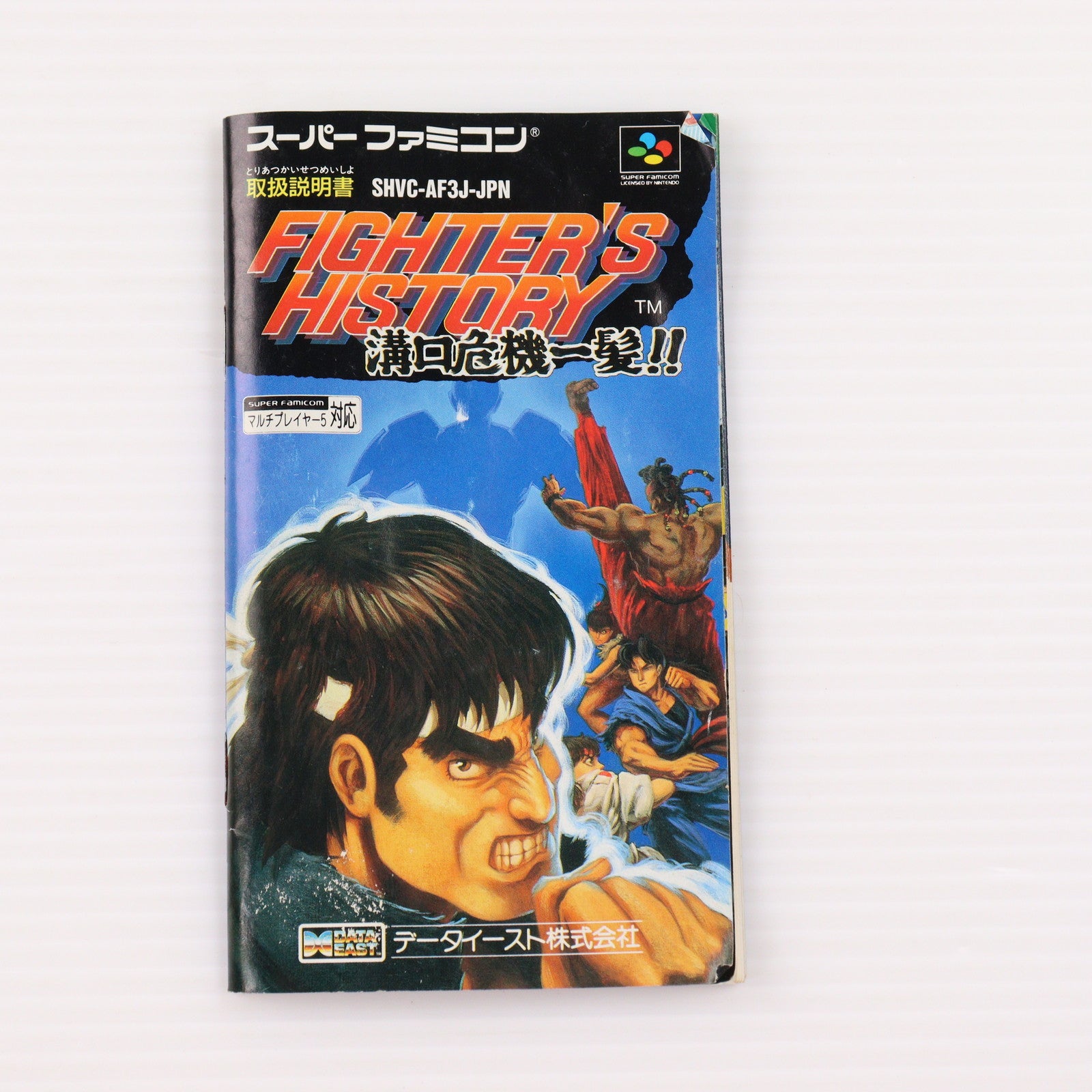 【中古即納】[SFC] ファイターズヒストリー(FIGHTER'S HISTORY) 溝口危機一髪!! データイースト(19950217)