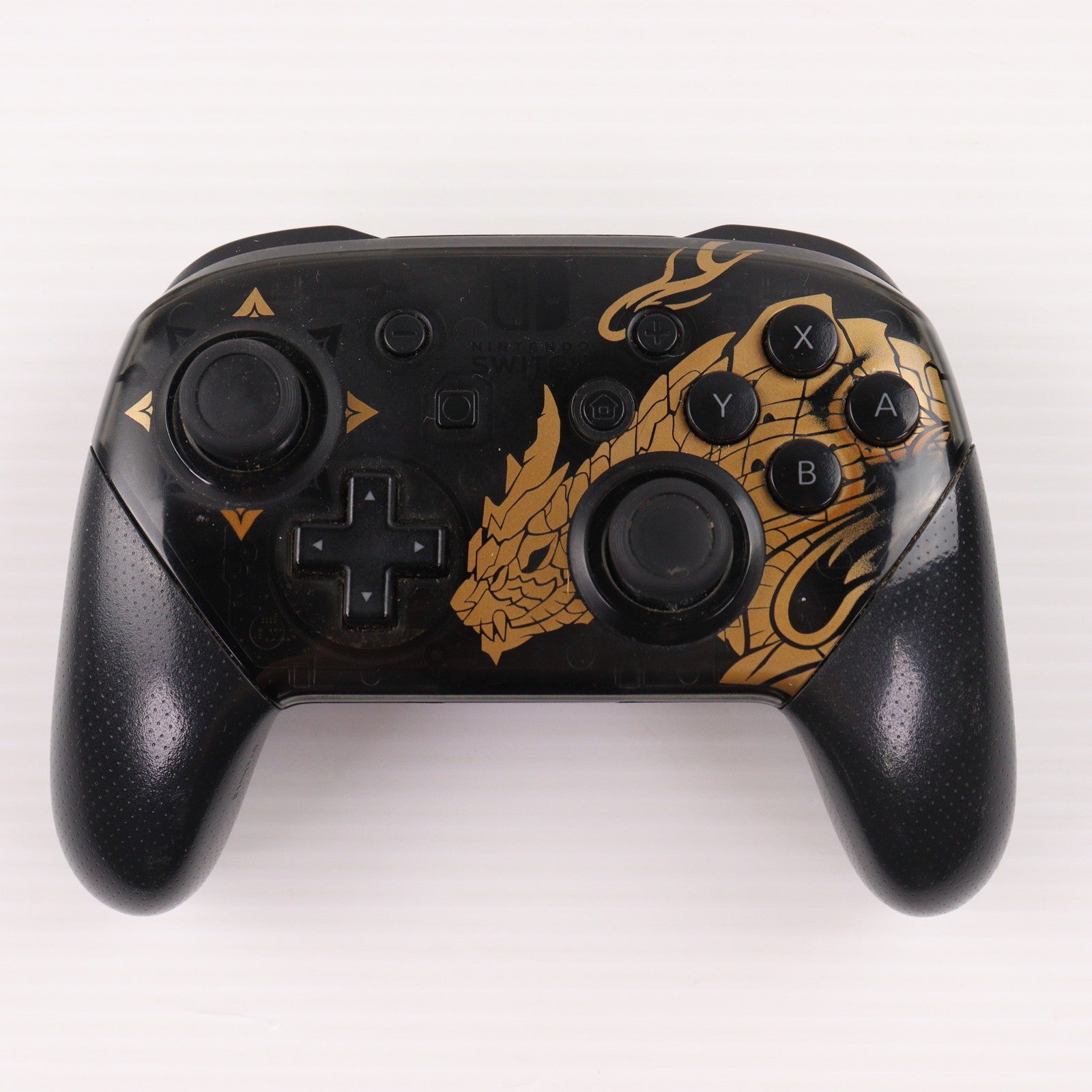 【中古即納】[ACC][Switch] Nintendo Switch Proコントローラー(ニンテンドースイッチ プロコントローラー) モンスターハンターライズエディション 任天堂(HAC-A-FSSKN)(20210326)