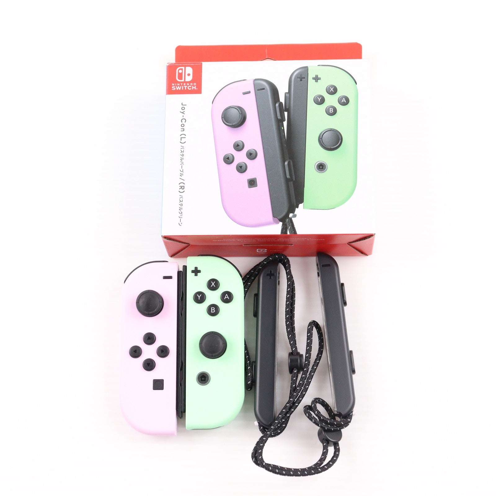 【中古即納】[ACC][Switch] Joy-Con(L) パステルパープル/(R) パステルグリーン(ジョイコンL パステルパープル/R パステルグリーン) 任天堂(HAC-A-JAWAF)(20230630)
