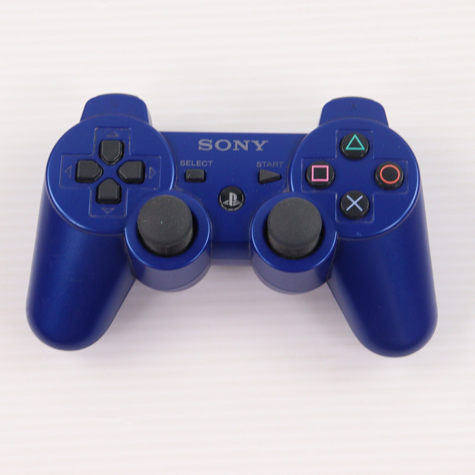 【中古即納】[ACC][PS3] ワイヤレスコントローラ(DUALSHOCK3) タイタニウム・ブルー SCE(CECH-ZC2J)(20101103)