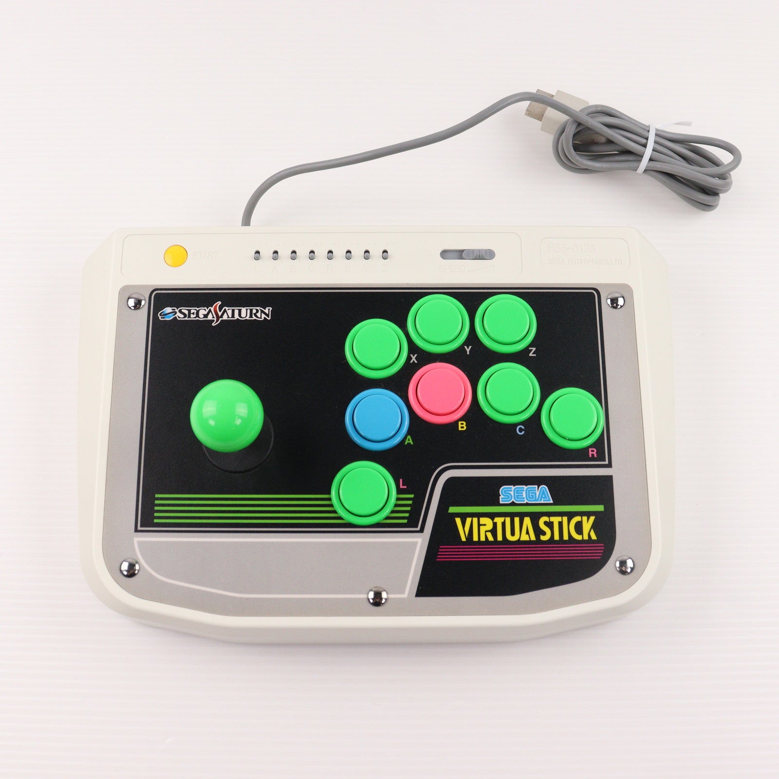 【中古即納】[ACC][SS] セガサターン バーチャスティック ホワイト セガ(HSS-0136)(19960726)