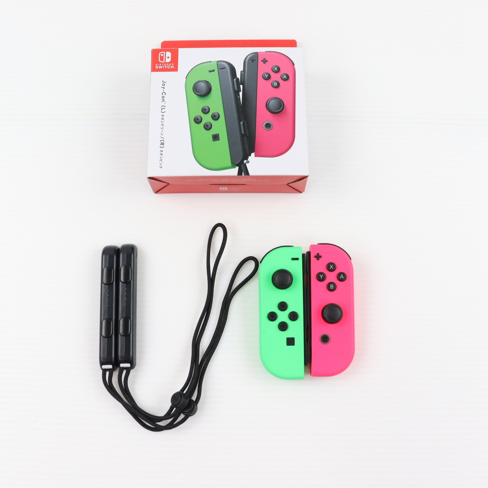 【中古即納】[ACC][Switch] Joy-Con(L) ネオングリーン/(R) ネオンピンク(ジョイコンL ネオングリーン/R ネオンピンク) 任天堂(HAC-A-JAFAA)(20170721)