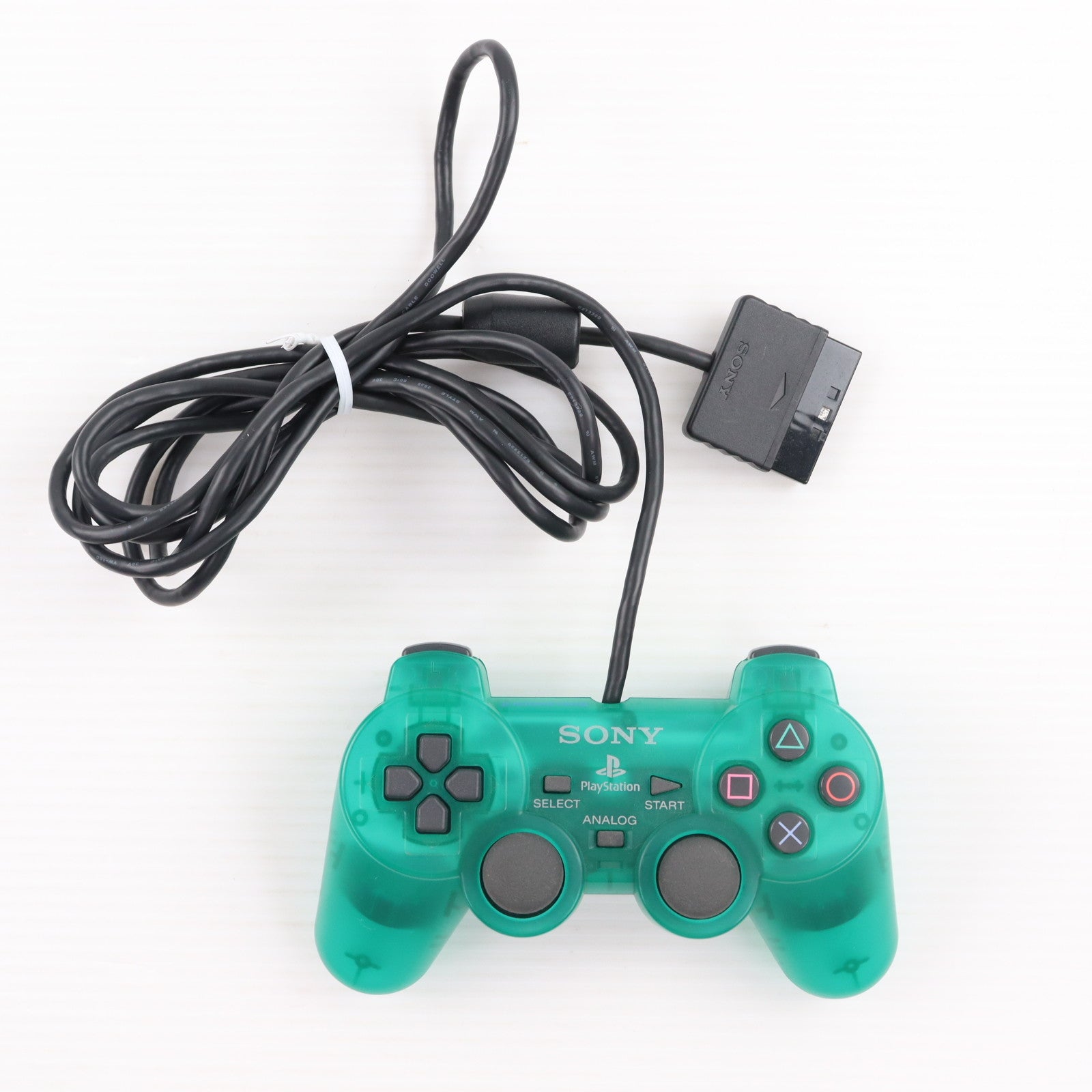 【中古即納】[ACC][PS2] アナログコントローラ DUALSHOCK2(デュアルショック2) エメラルド SCE(SCPH-10010G)(20020627)