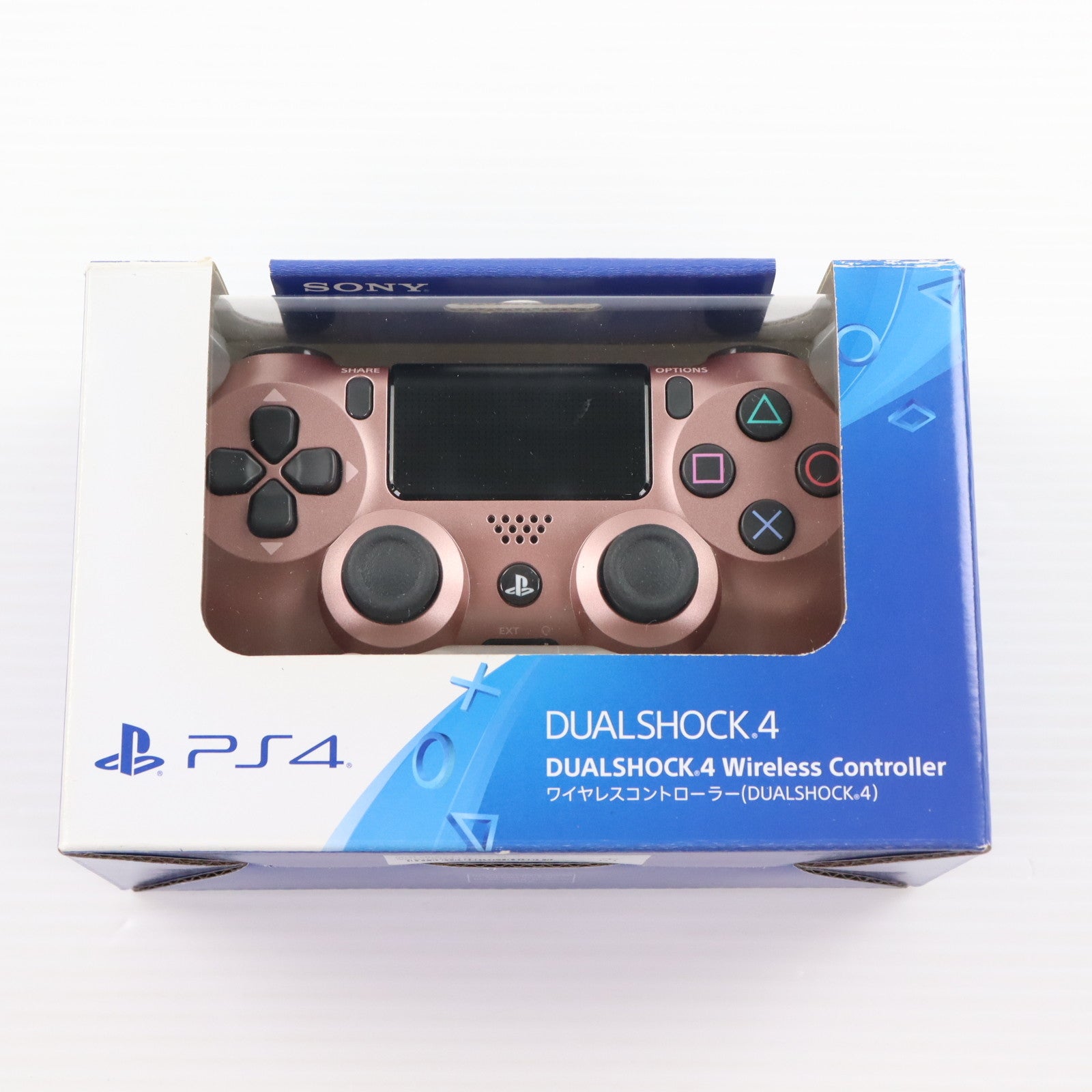 【中古即納】[ACC][PS4] ワイヤレスコントローラー DUALSHOCK4(デュアルショック4) ローズ・ゴールド SIE(CUH-ZCT2J27)(20190906)