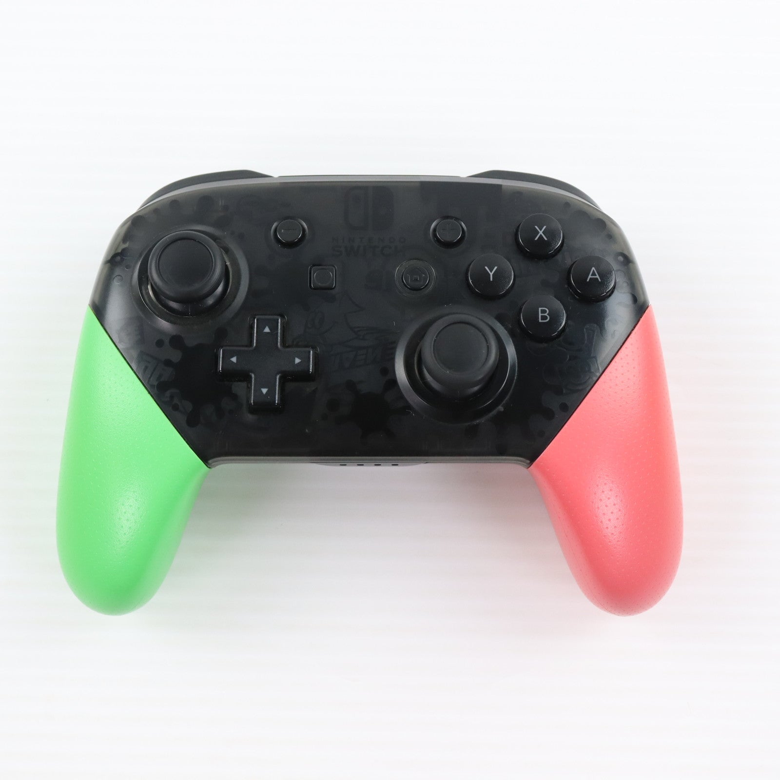 【中古即納】[ACC][Switch] (USB充電ケーブル無し)Nintendo Switch Proコントローラー(ニンテンドースイッチ プロコントローラー) スプラトゥーン2エディション 任天堂(HAC-A-FSSKB)(20170721)