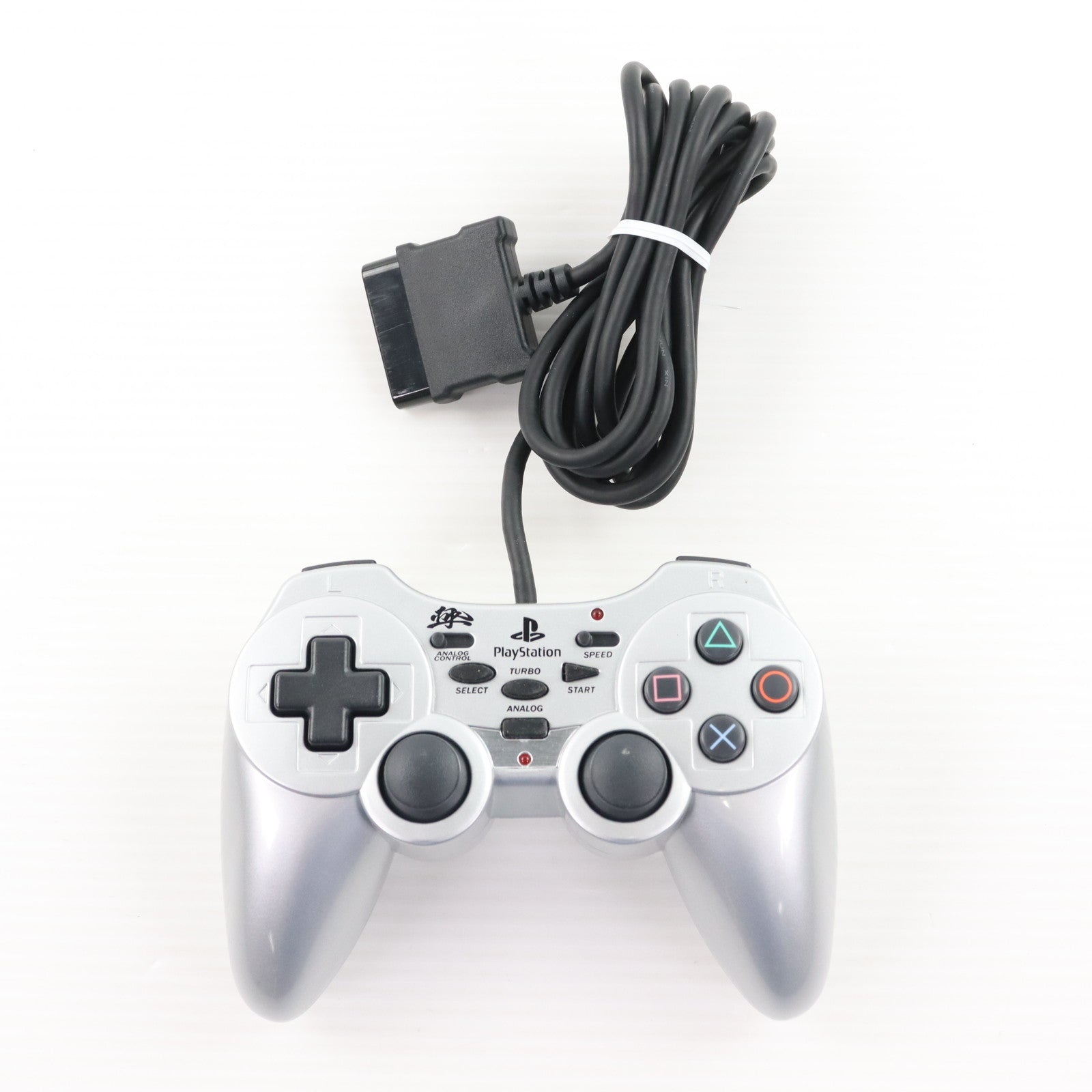 【中古即納】[ACC][PS2] PlayStation2対応(プレイステーション2対応) アナログ連射コントローラ「極」 シルバー ソニーライセンス商品 フジワーク(PXKCR-S)(20050916)
