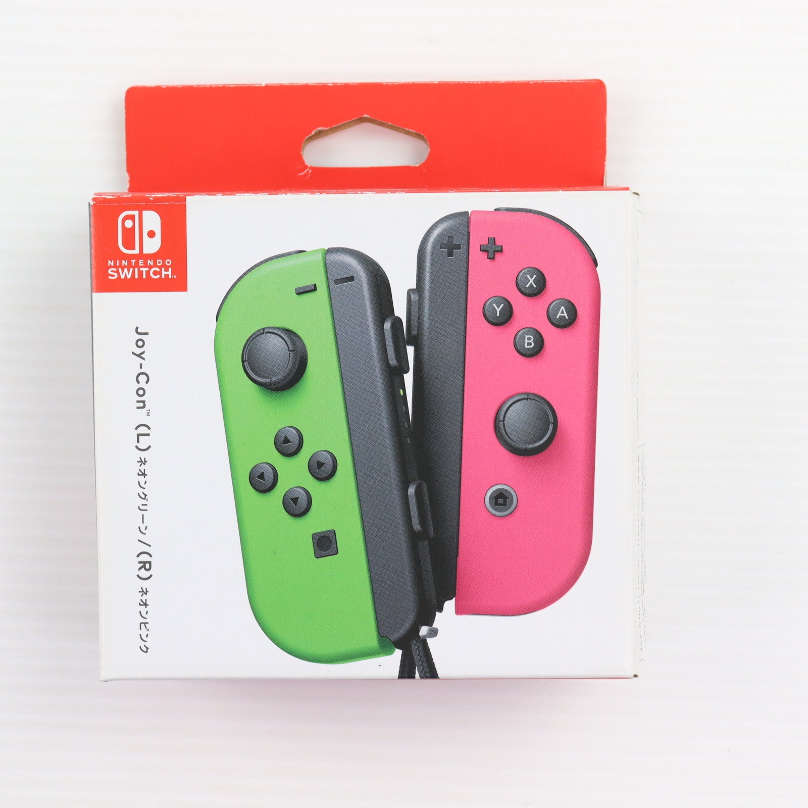 【中古即納】[ACC][Switch] Joy-Con(L) ネオングリーン/(R) ネオンピンク(ジョイコンL ネオングリーン/R ネオンピンク) 任天堂(HAC-A-JAFAA)(20170721)