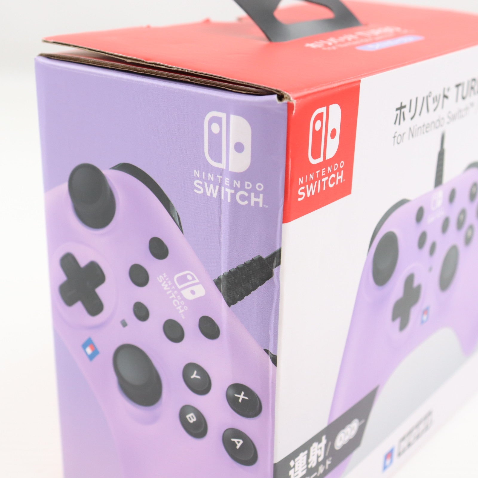 【中古即納】[ACC][Switch] ホリパッド TURBO(ターボ) for Nintendo Switch(ニンテンドースイッチ)/PC ライトパープル 任天堂ライセンス商品 HORI(NSW-488)(20231109)
