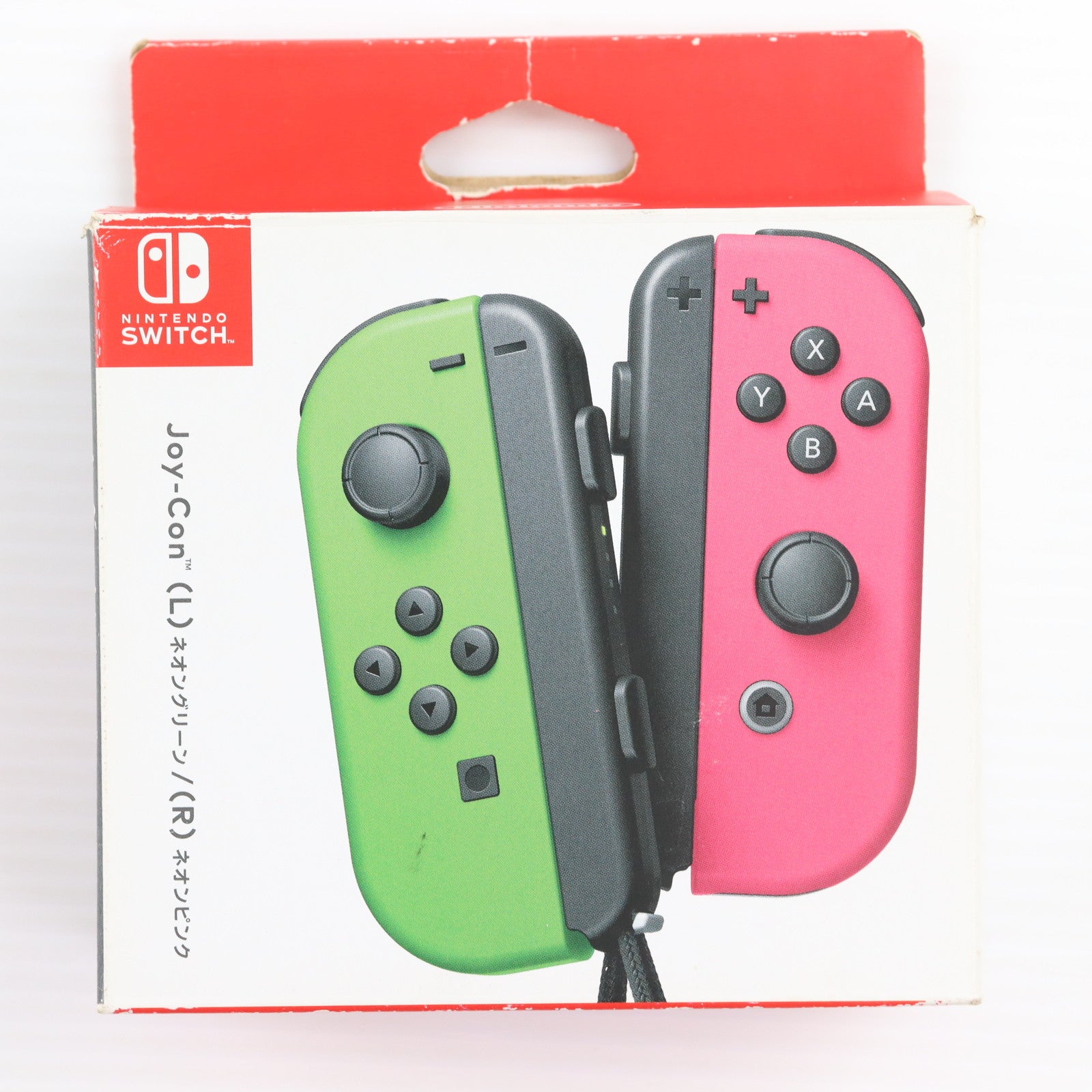 【中古即納】[ACC][Switch] Joy-Con(L) ネオングリーン/(R) ネオンピンク(ジョイコンL ネオングリーン/R ネオンピンク) 任天堂(HAC-A-JAFAA)(20170721)