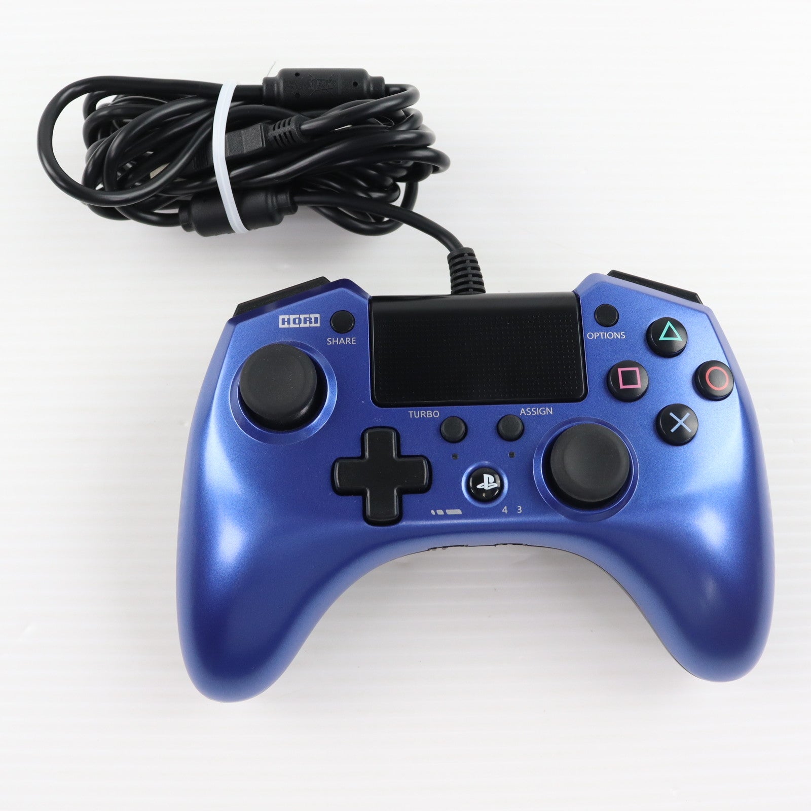 【中古即納】[ACC][PS4] HORIパッドFPSプラス for PlayStation4(プレイステーション4) ブルー HORI(PS4-026)(20151001)