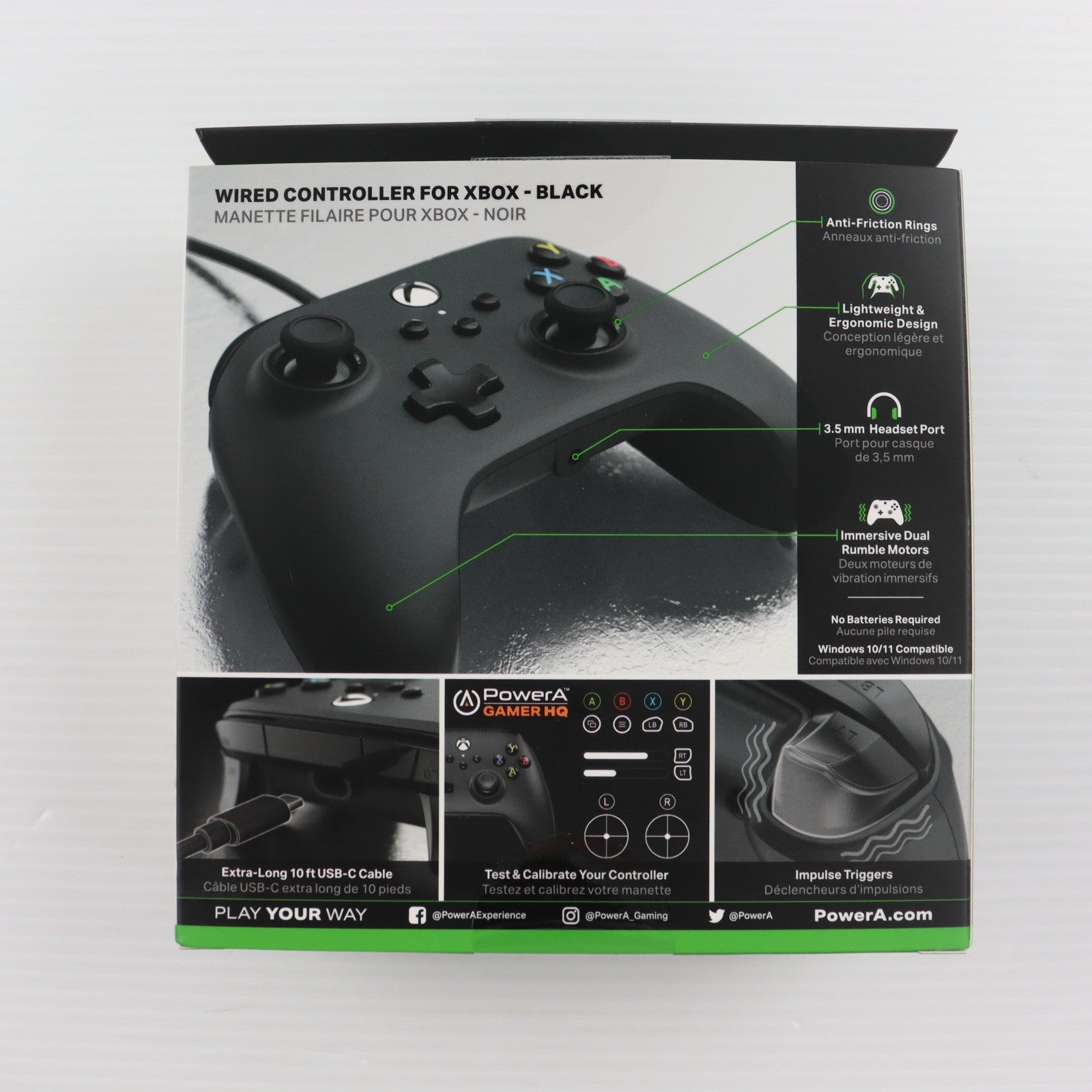 【中古即納】[ACC][XboxX/S] PowerA Wired Controller(有線コントローラー) for Xbox Series X/S(ブラック) マイクロソフトライセンス商品 PowerA(パワーエー)(LOT20801D0401)(20221231)