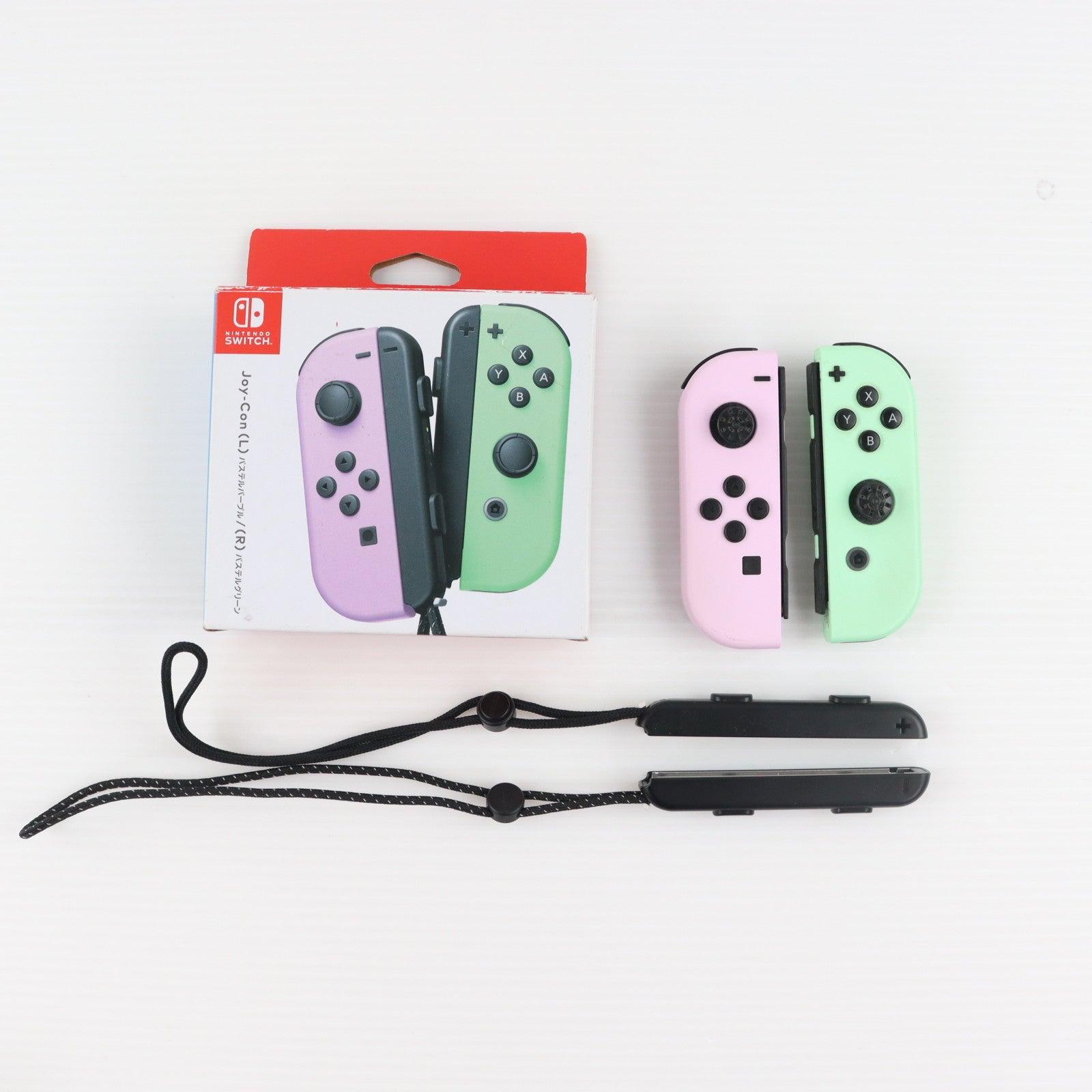 【中古即納】[ACC][Switch] Joy-Con(L) パステルパープル/(R) パステルグリーン(ジョイコンL パステルパープル/R パステルグリーン) 任天堂(HAC-A-JAWAF)(20230630)