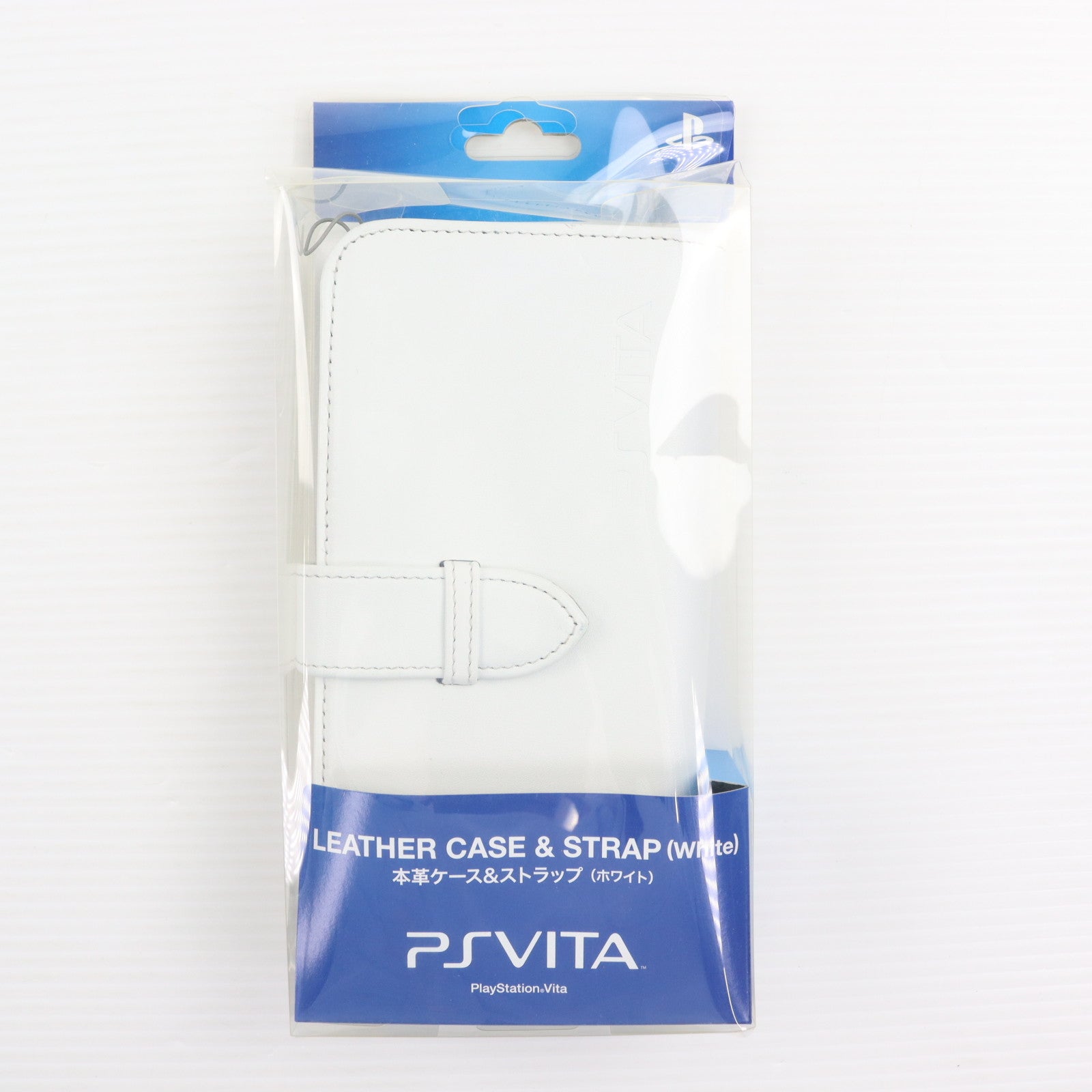 【中古即納】[ACC][PSVita] PlayStation Vita専用(プレイステーション ヴィータ専用) 本革ケース&ストラップ ホワイト SCE(PCHJ-15010)(20111217)