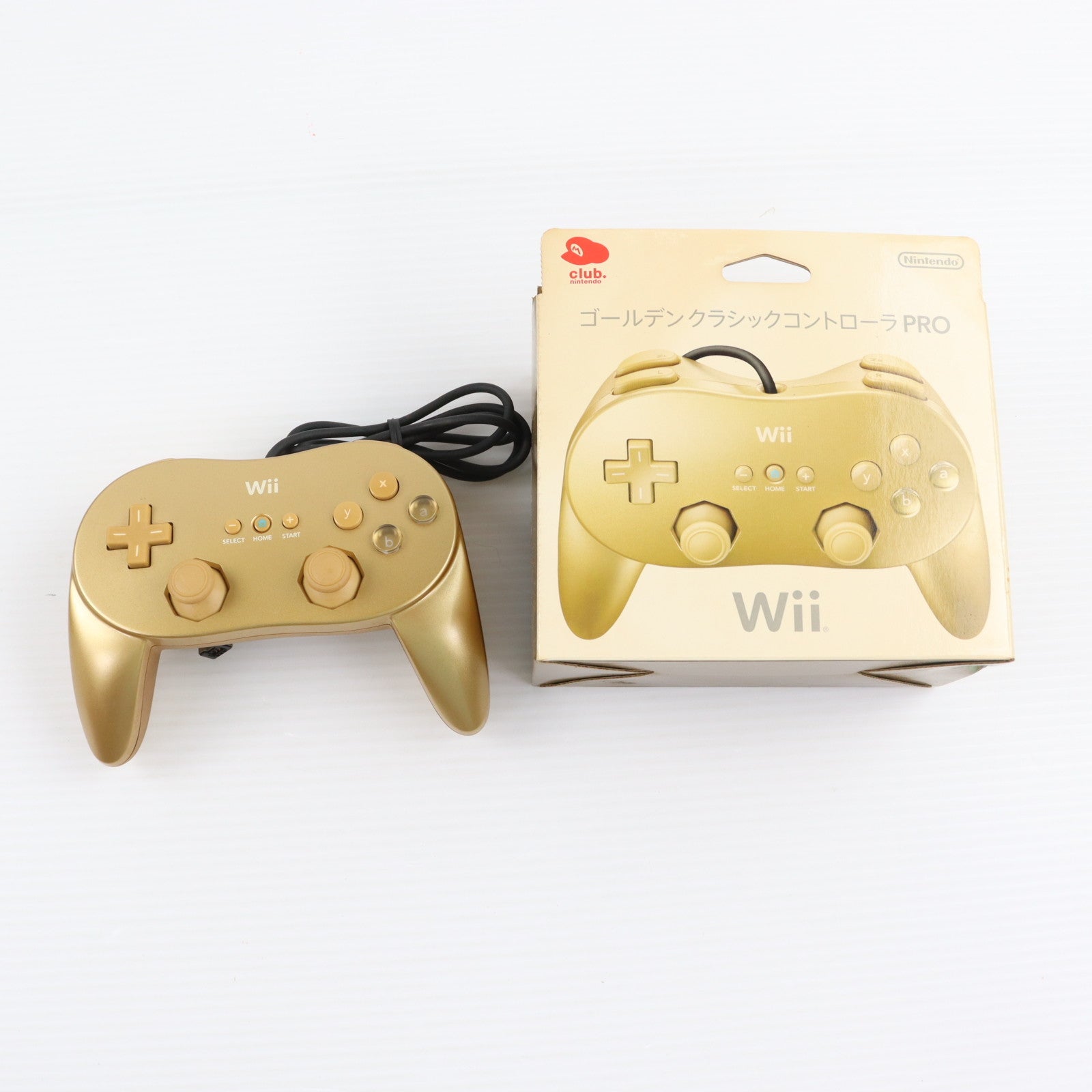 【中古即納】[ACC][Wii] クラブニンテンドー限定景品 ゴールデンクラシックコントローラPRO 任天堂(RVL-A-R2D)(20110630)