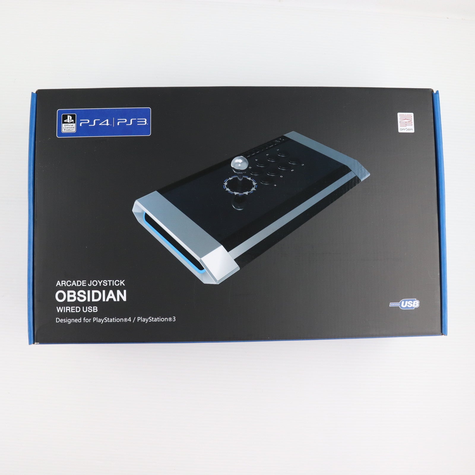 【中古即納】[ACC][PS4] Qanba Obsidian Arcade Joystick(クァンバ オブシディアン アーケード ジョイスティック) ソニーライセンス商品 Qanba(Q3-PS4-01)(20180125)
