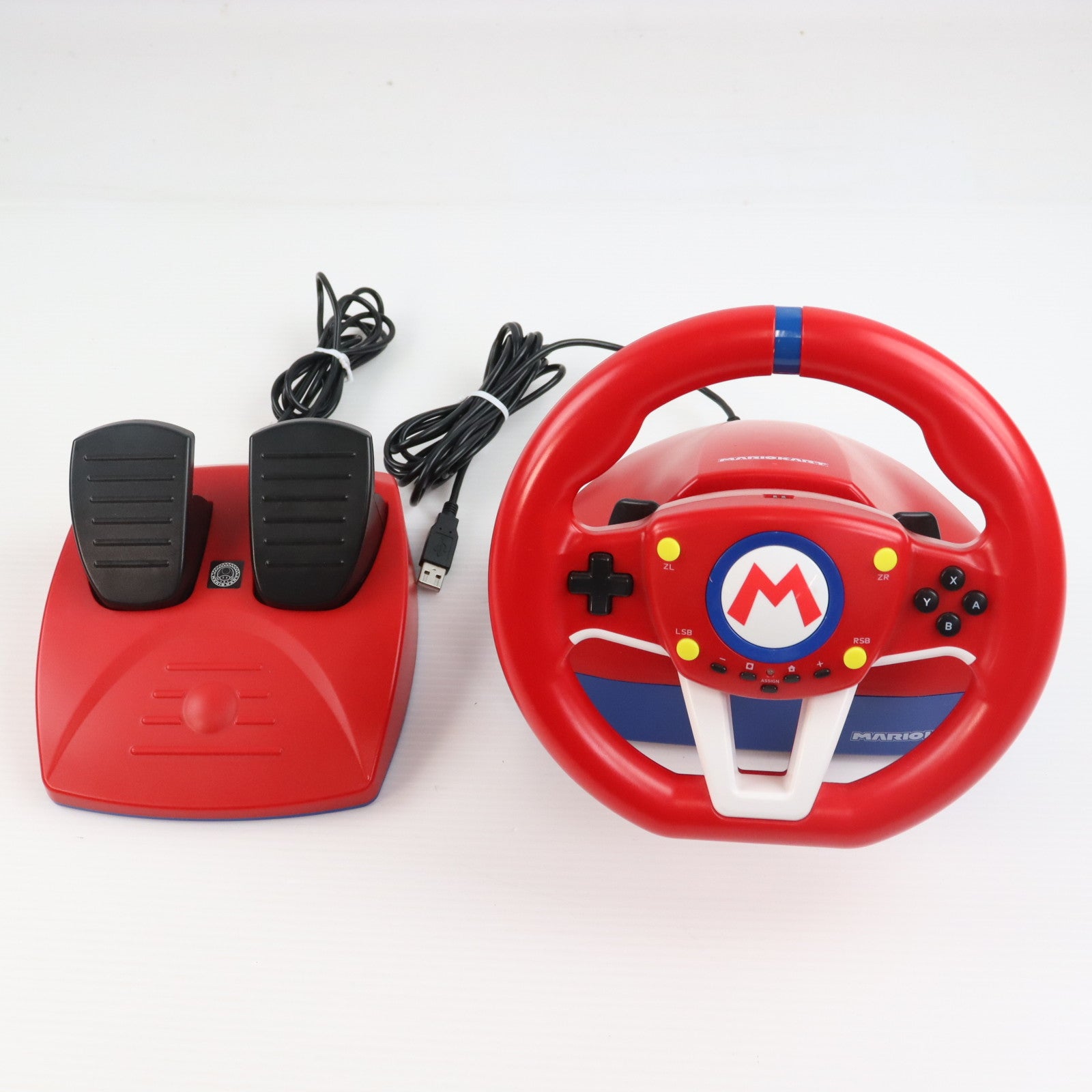 【中古即納】[ACC][Switch] マリオカートレーシングホイール for Nintendo Switch(ニンテンドースイッチ) 任天堂ライセンス商品 HORI(NSW-204)(20191130)