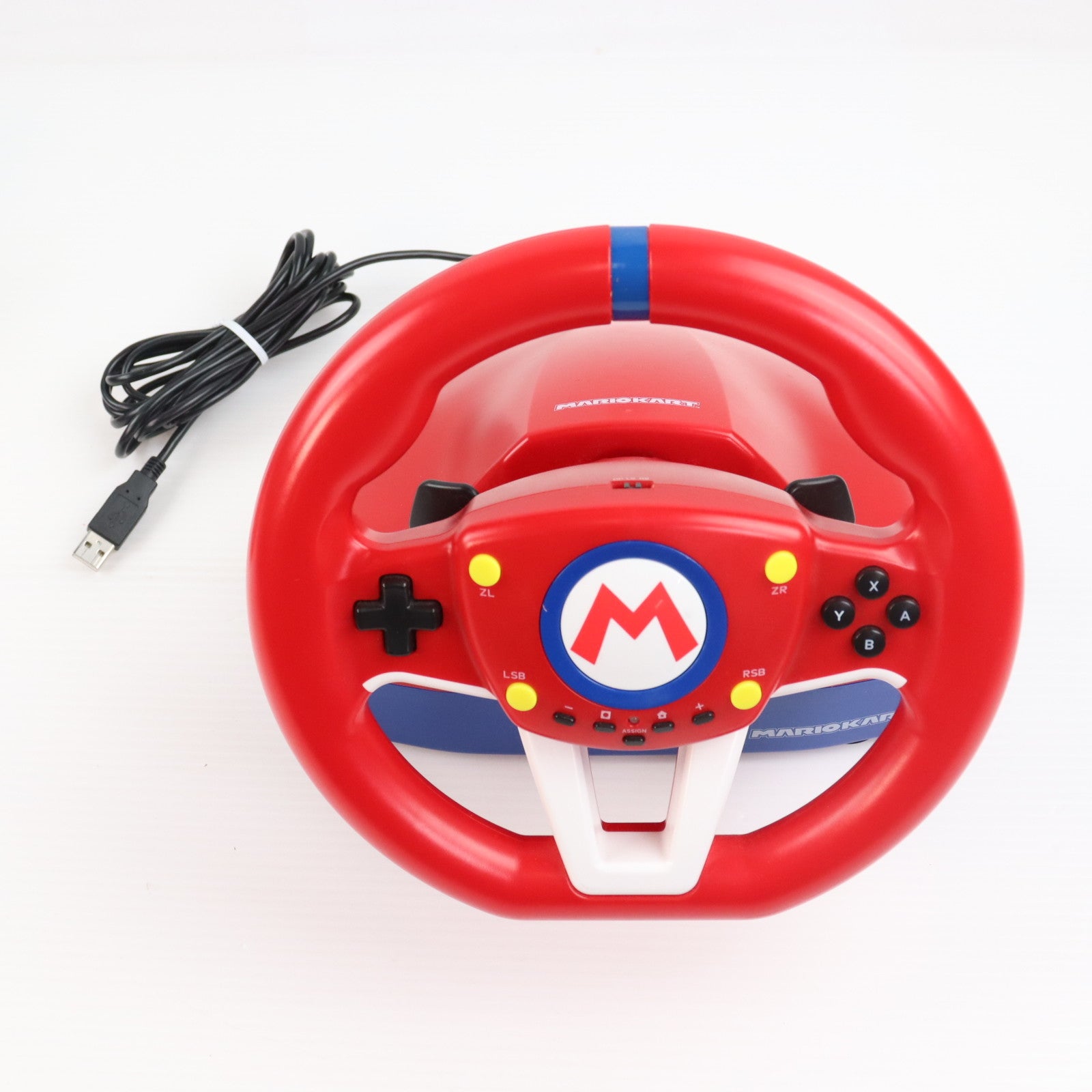 【中古即納】[ACC][Switch] マリオカートレーシングホイール for Nintendo Switch(ニンテンドースイッチ) 任天堂ライセンス商品 HORI(NSW-204)(20191130)