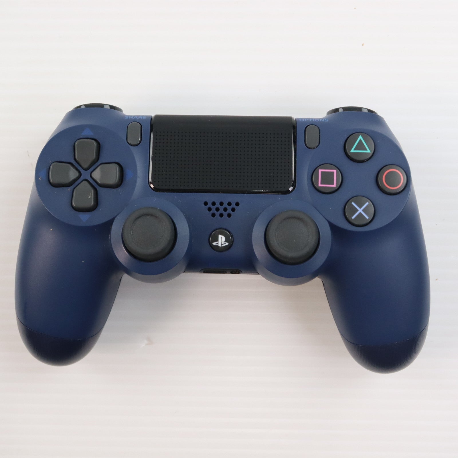 【中古即納】[ACC][PS4] ワイヤレスコントローラー DUALSHOCK4(デュアルショック4) ミッドナイト・ブルー SIE(CUH-ZCT2J22)(20171103)