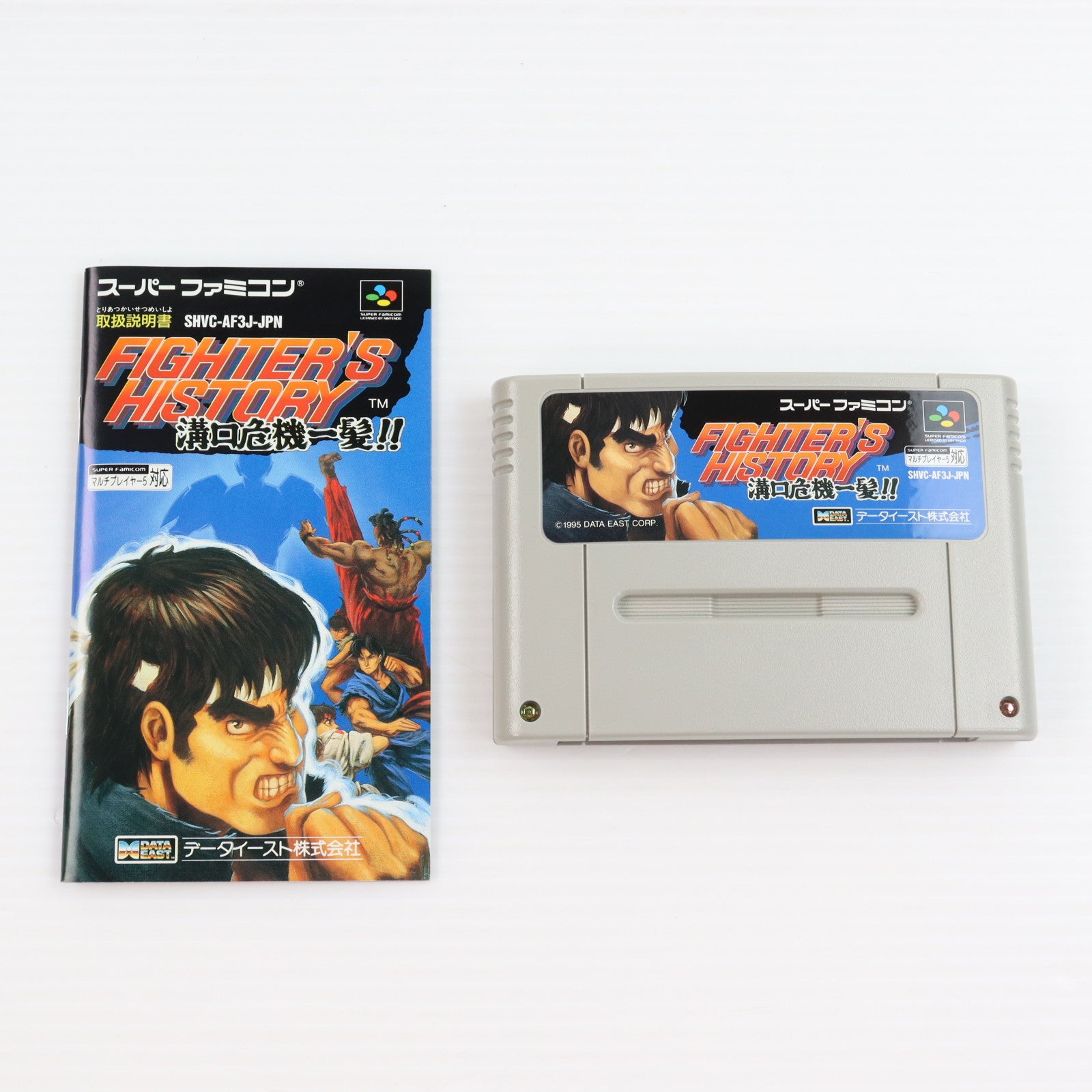 【中古即納】[SFC] ファイターズヒストリー(FIGHTER'S HISTORY) 溝口危機一髪!! データイースト(19950217)