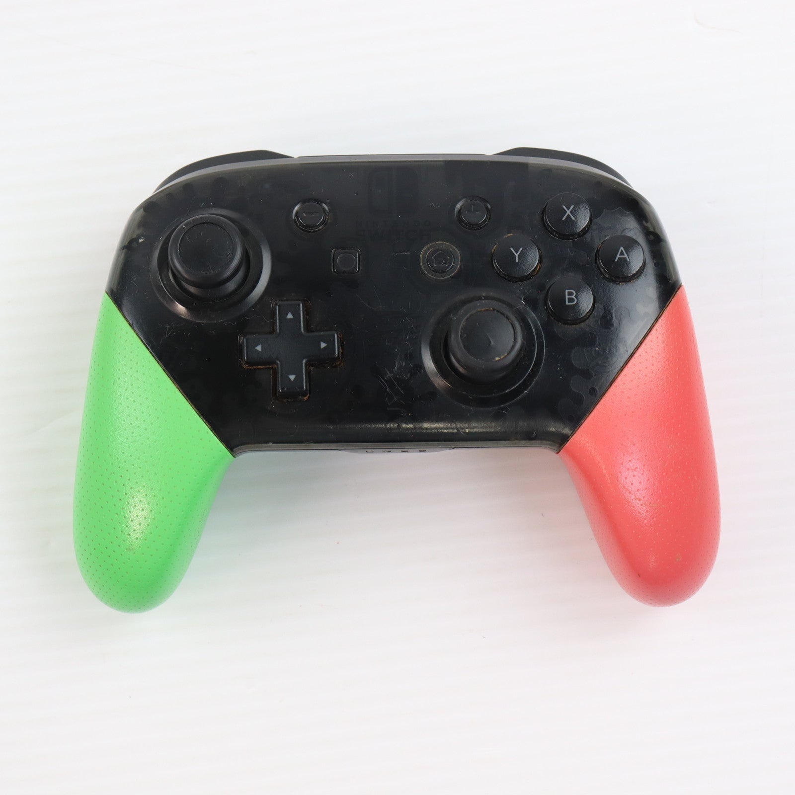 【中古即納】[ACC][Switch] (USB充電ケーブル無し)Nintendo Switch Proコントローラー(ニンテンドースイッチ プロコントローラー) スプラトゥーン2エディション 任天堂(HAC-A-FSSKB)(20170721)